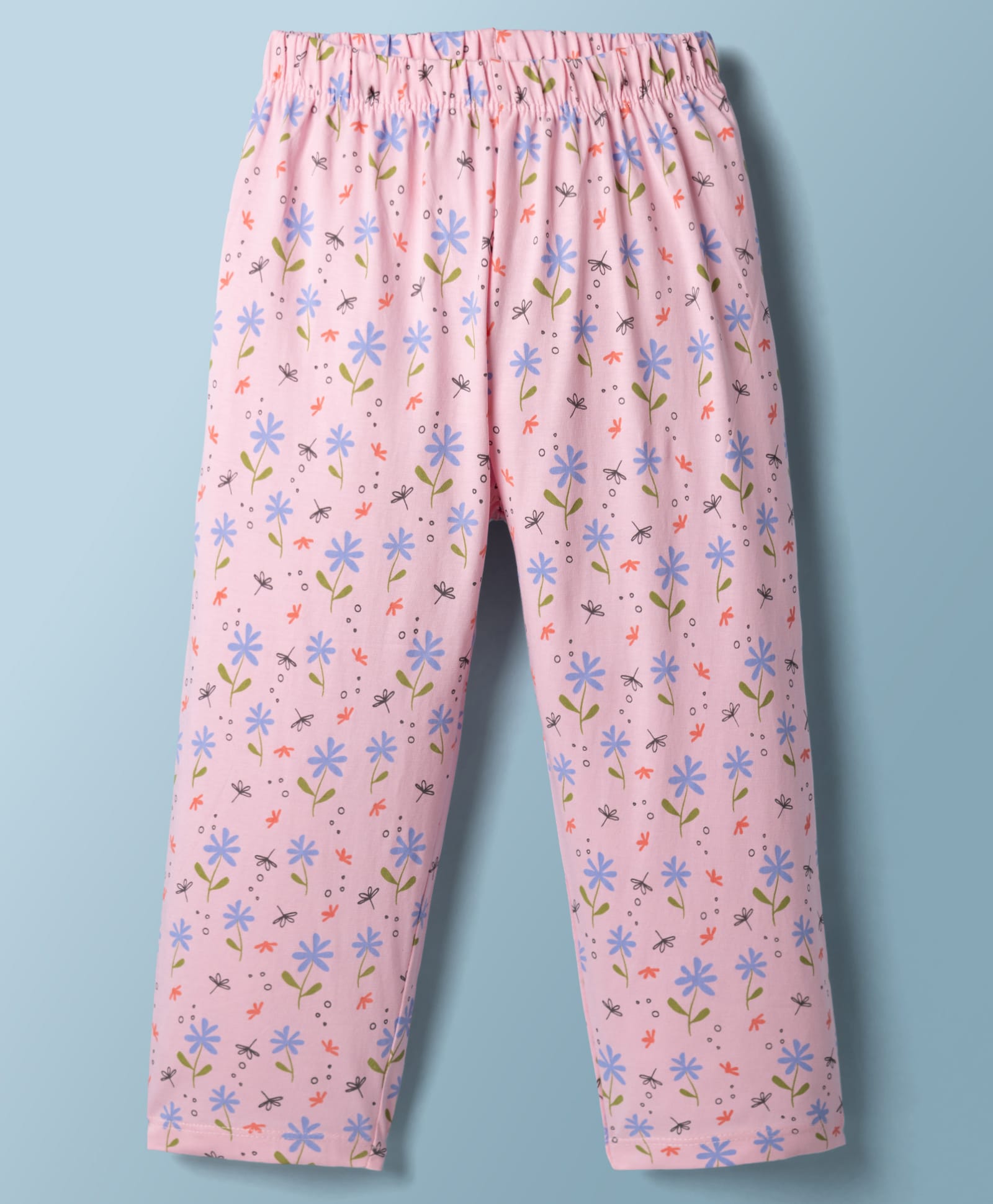 Tango Single Jersey Knit Floral Printed Three Fourth Leggings - Pink-picture-26