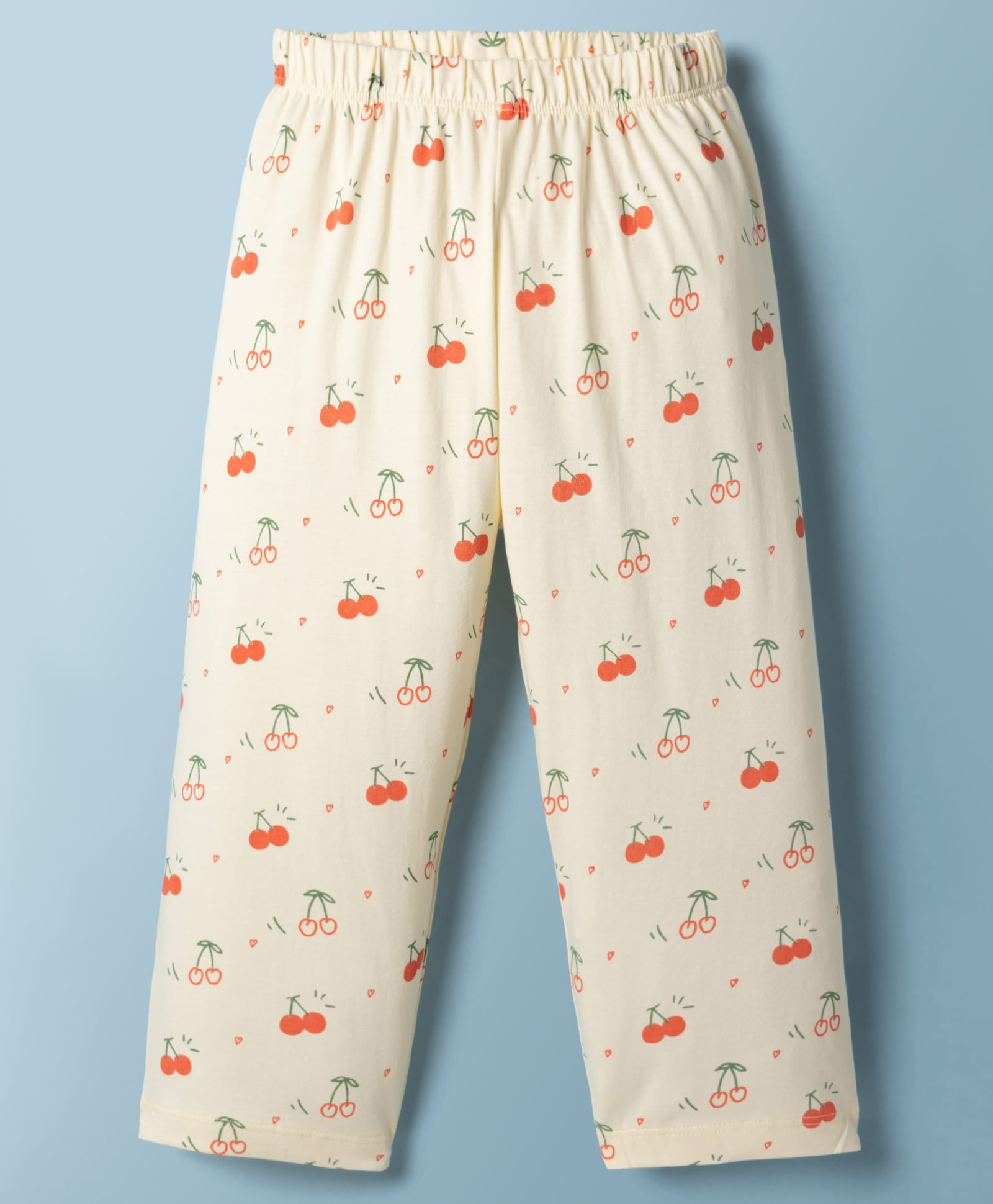 Tango Single Jersey Knit Tropical Theme Printed Three Fourth Leggings - Cream-picture-27