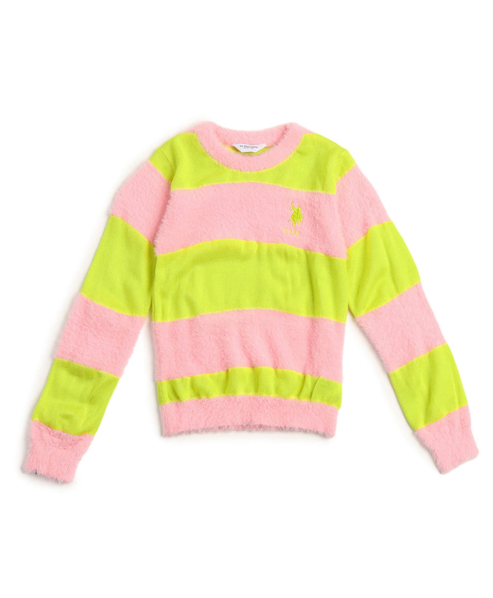 US Polo Assn Knit Full Sleeves Pullover Sweater With Stripes - Green-image-38