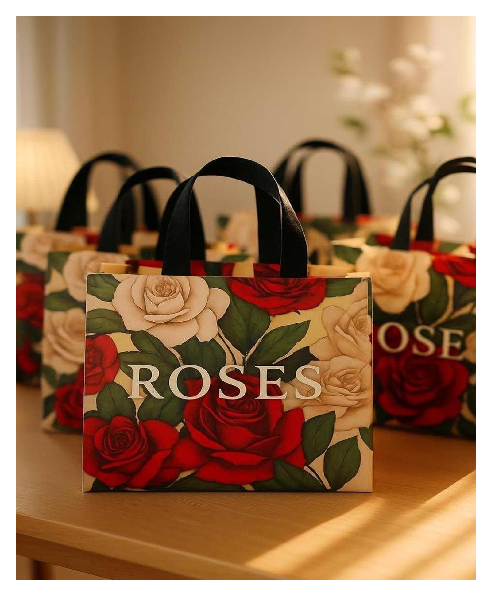 Chocozone Pack of 12 Non Woven Return Gift Bags for House Warming Guddy Bag Party Favor Bags Birthday, Party Return Gift Bag Goody Bags for Return Gifts (30cm * 30cm)