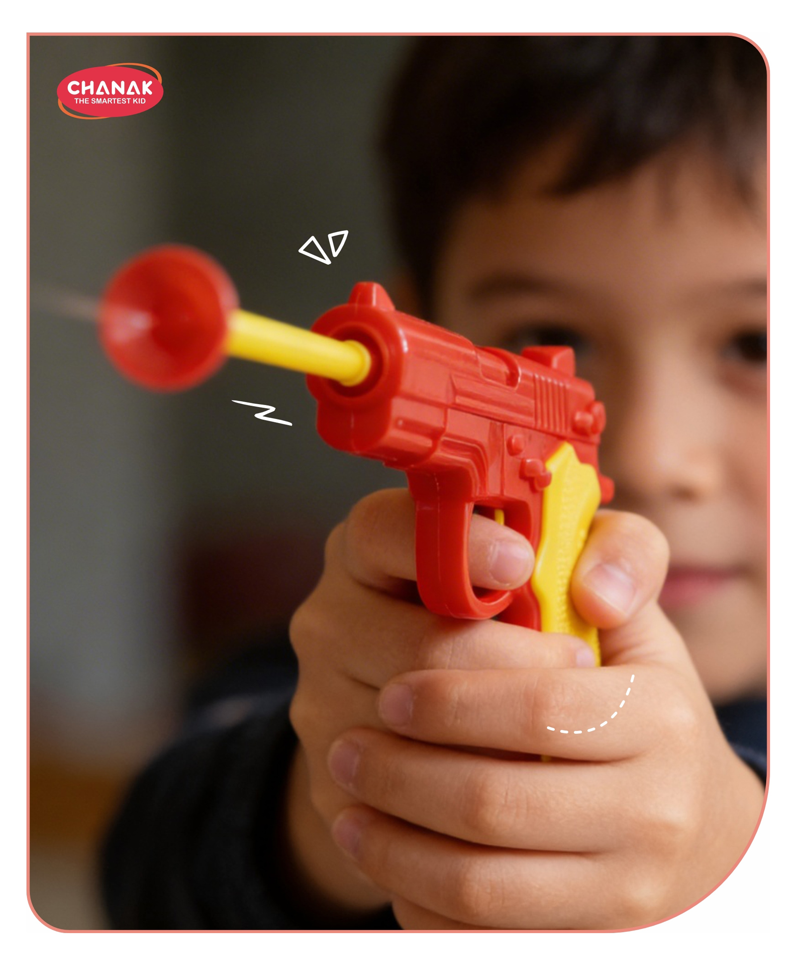 Aditi Toys Kids Toy Gun Set with 5 Vacuum Stick Darts - Safe & Durable Toy for Hand-Eye Coordination and Intellectual Development (Red)-image-34