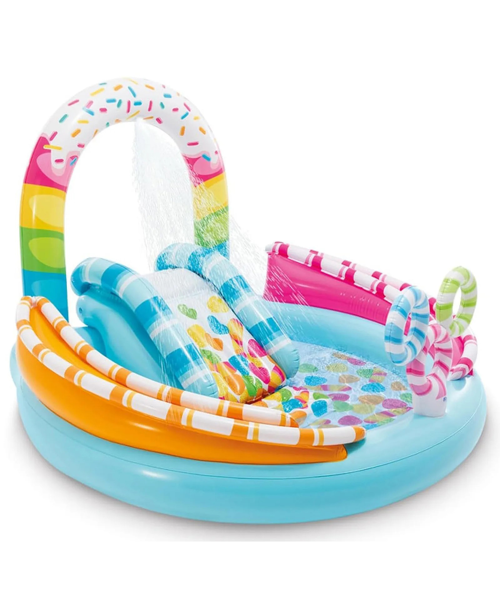 Intex Inflatable Candy Fun Play Center Swim Pool Slide Inflatable Tube Tub for kids - Multicolor-image-48