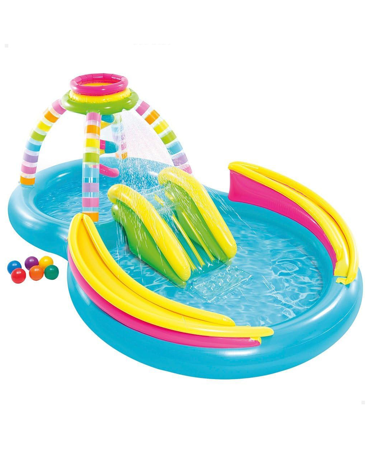Intex Rainbow Funnel Play Centre Inflated For kids Multicolor-picture-16