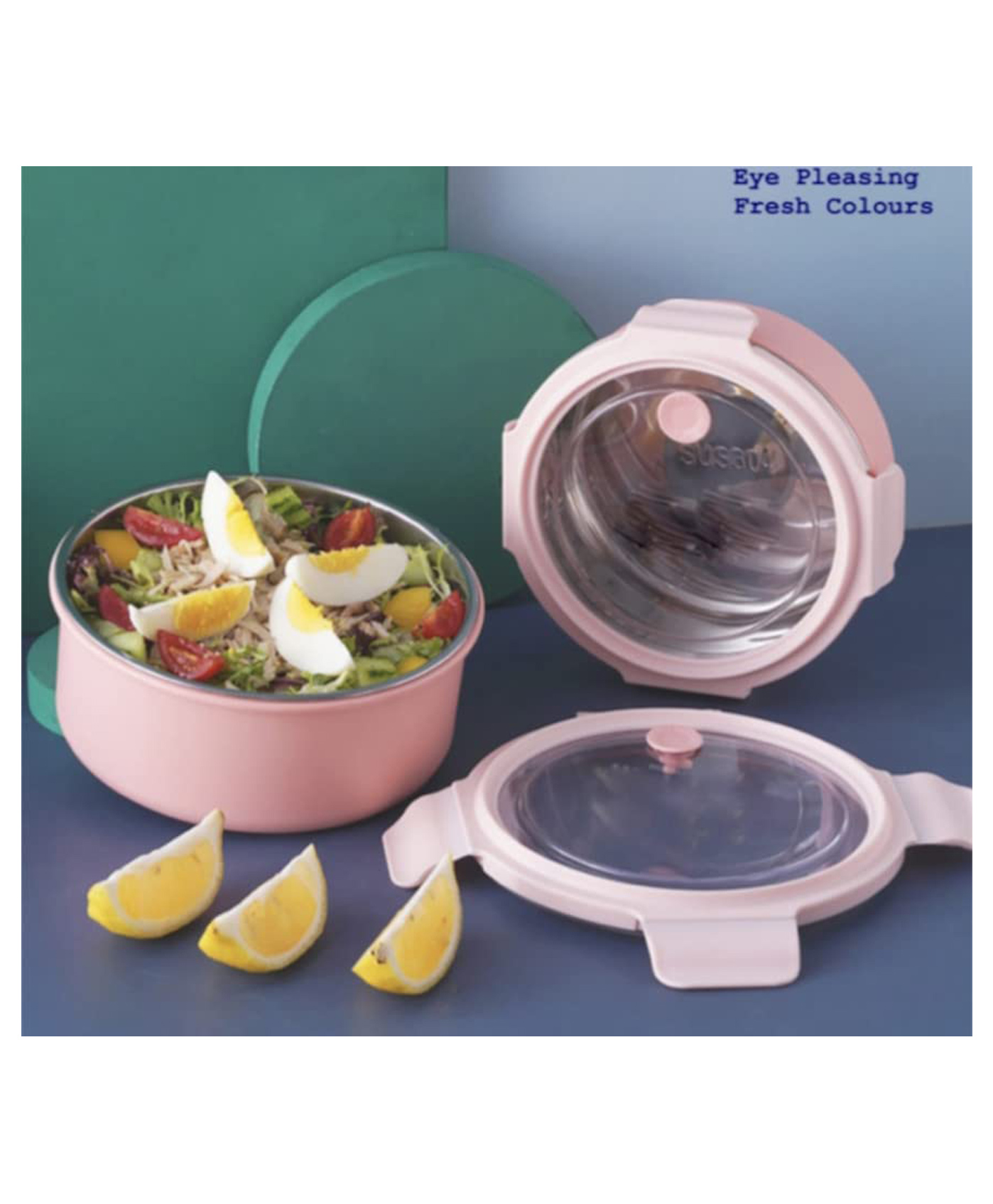 AKN TOYS Lunch Box for School Kids Round Lunch Box, Tiffin Box for School, Stainless Steel Lunch Box for Kids, Lunch Box for Dry Foods- PACK OF -1 - ( COLOR MAY VARY )-image-6