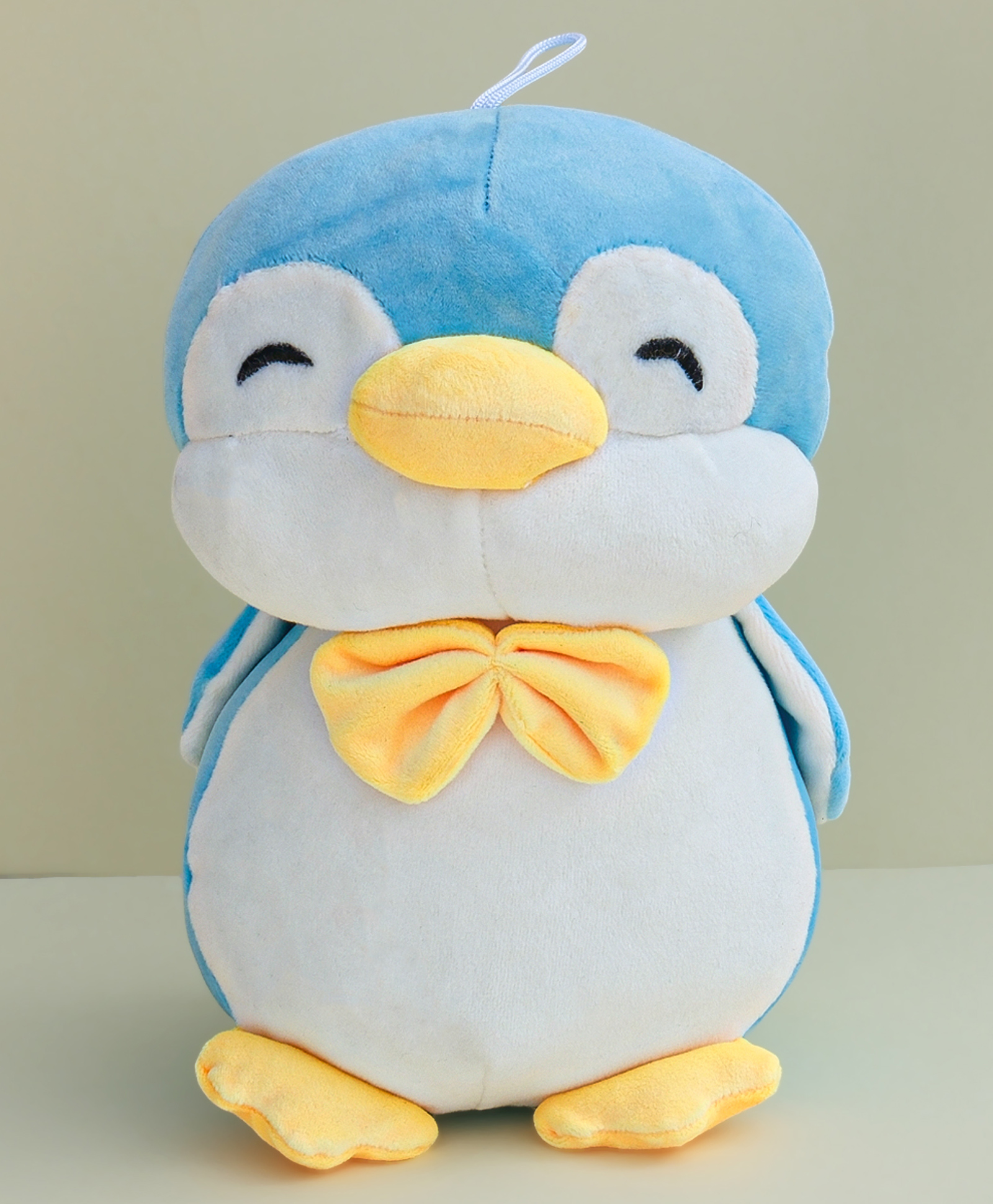Dukiekooky Super Cute & Adorable Blue Penguin with Yellow Bow Plush Soft Toys Height - 25 CM-image-18