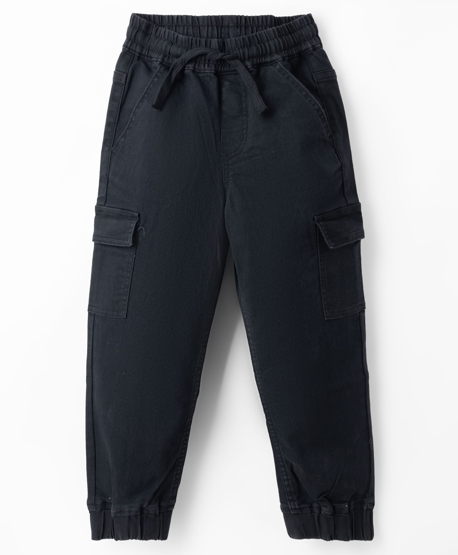 Pine Kids Denim Woven Full Length Solid Color Jeans - Black-picture-16