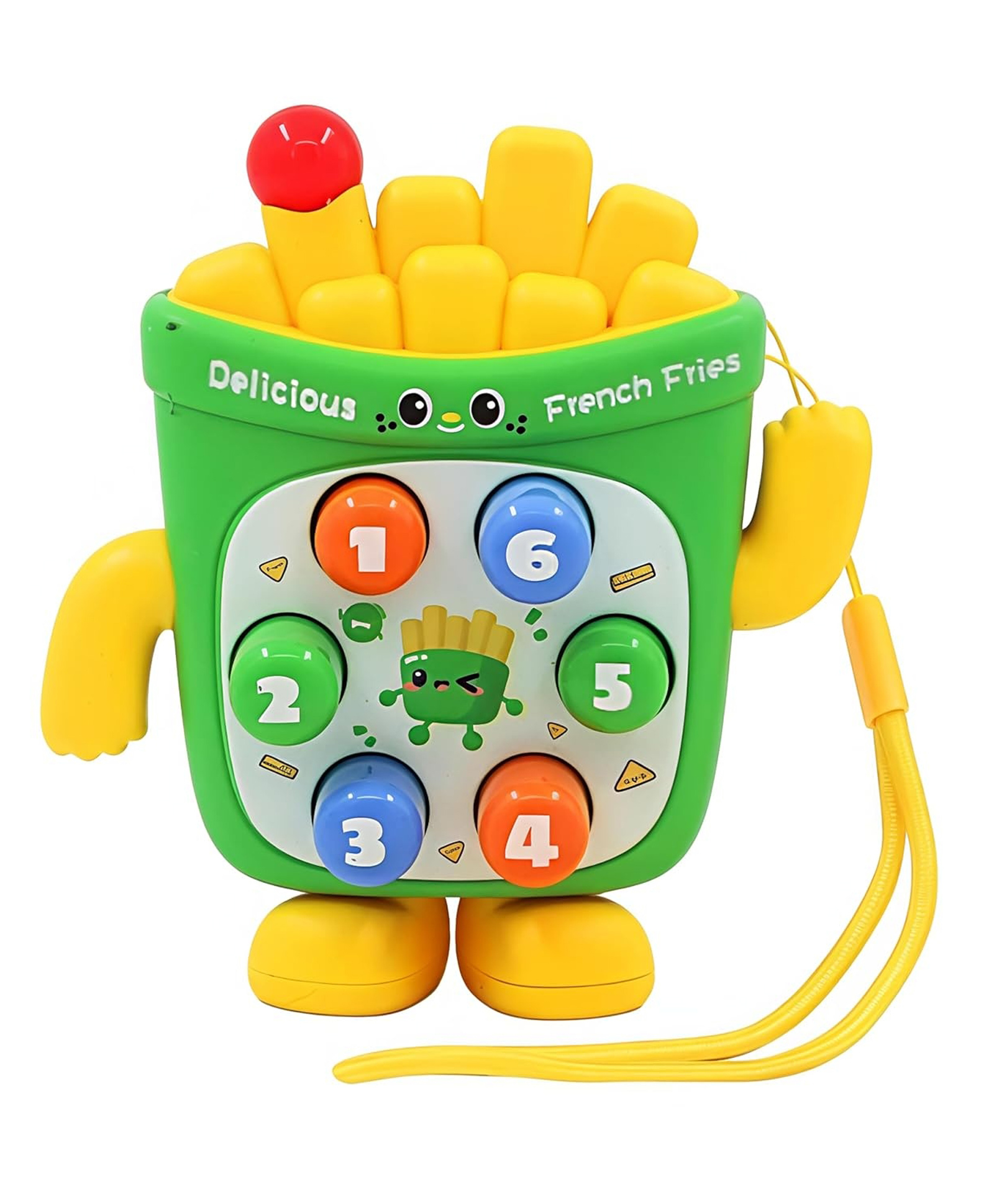 FunBlast French Fries Press Toy with Buttons for Kids Pack of 1 (Green)-image-21