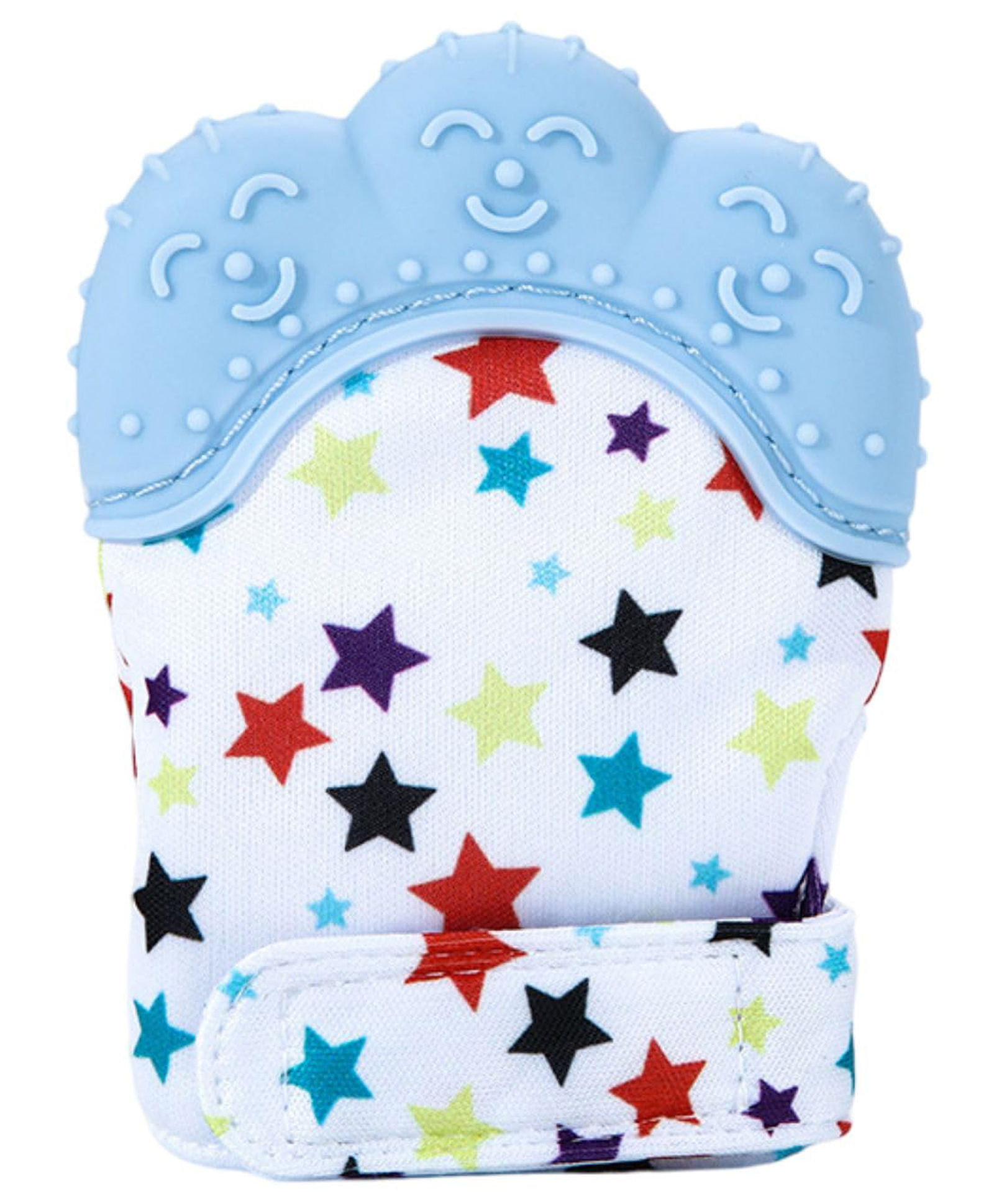 FunBlast Silicon Baby Teething Mitten Toy for Babies Pack of 1 (LightBlue)-image-2