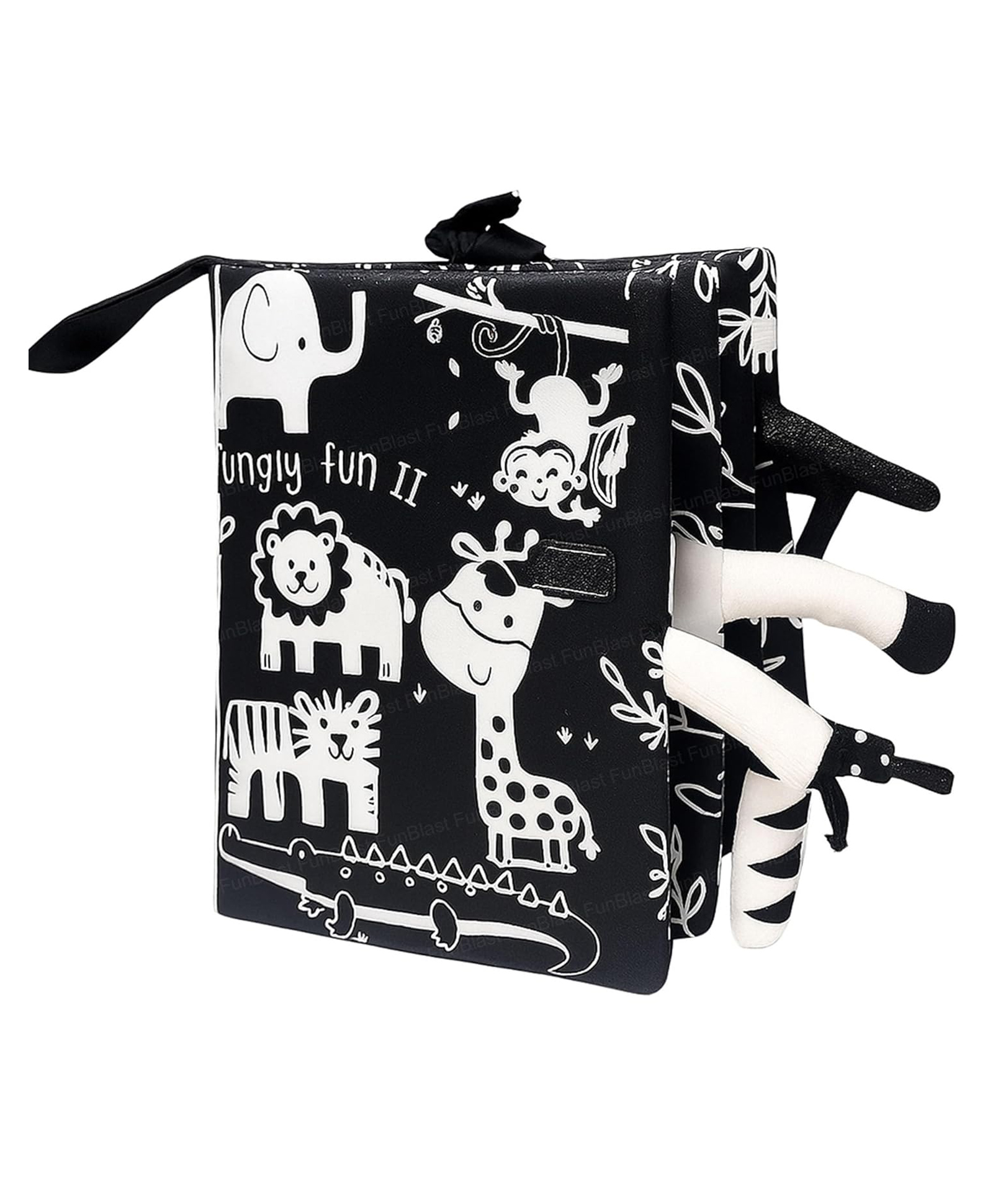 Jungle Theme Soft Baby Cloth Book for Toddlers -Pack of 1 Early Educational Book-image-39