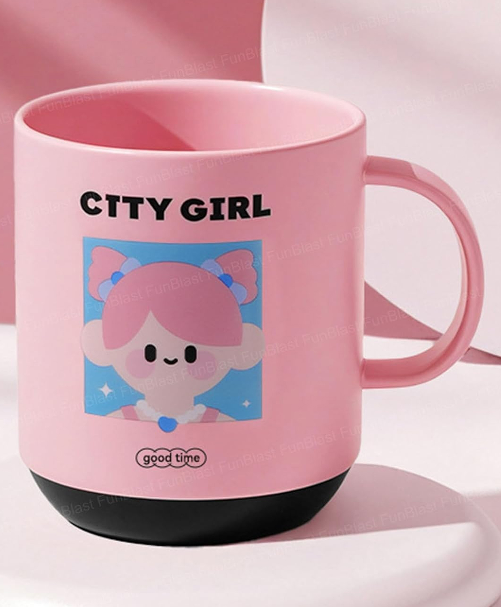 FunBlast Cute Cartoon Design Milk Mug for Girls 450 ml (Multicolor)-picture-17
