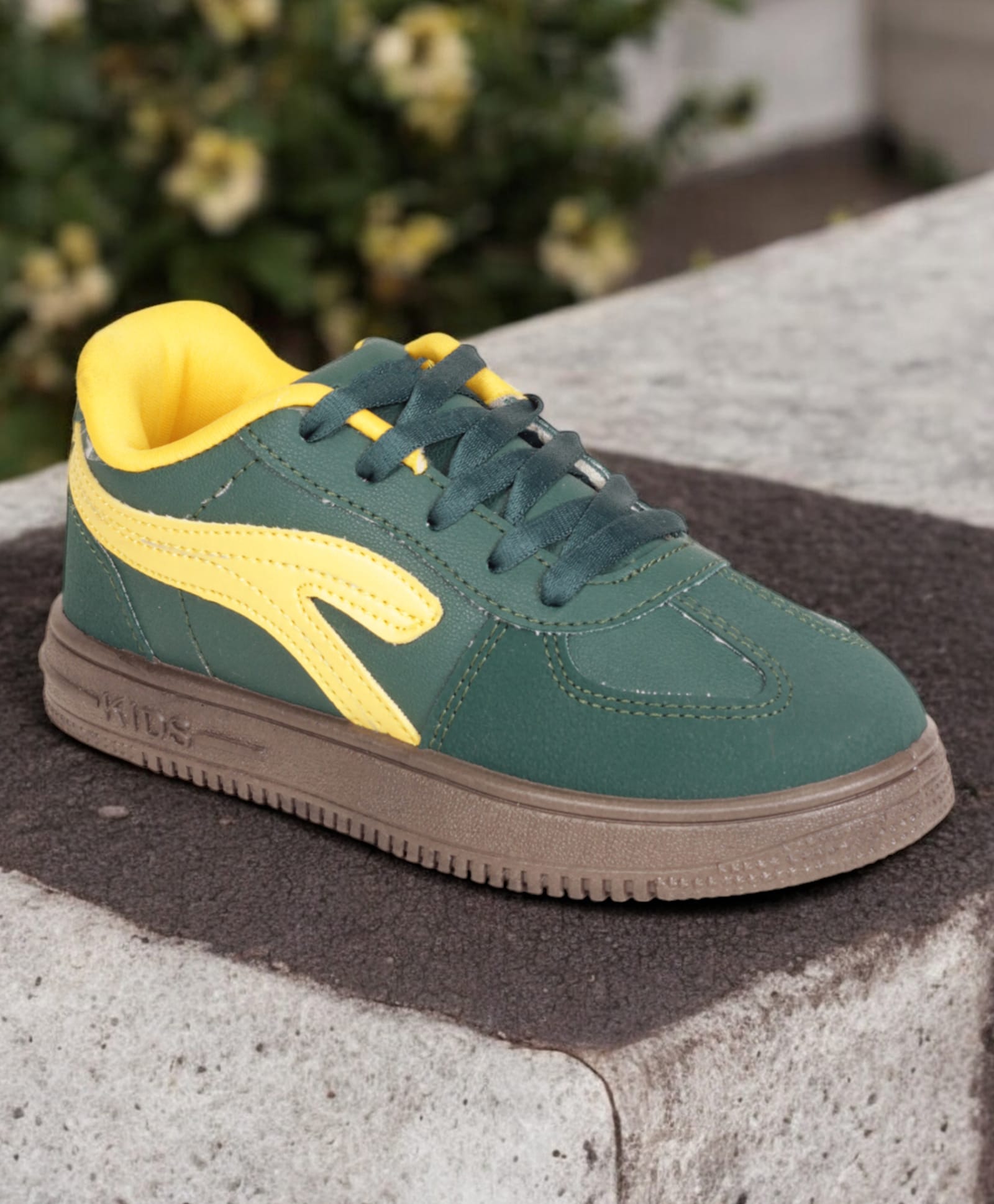 Lil Lollipop Colour Blocked Lace Up Shoes - Green-picture-21