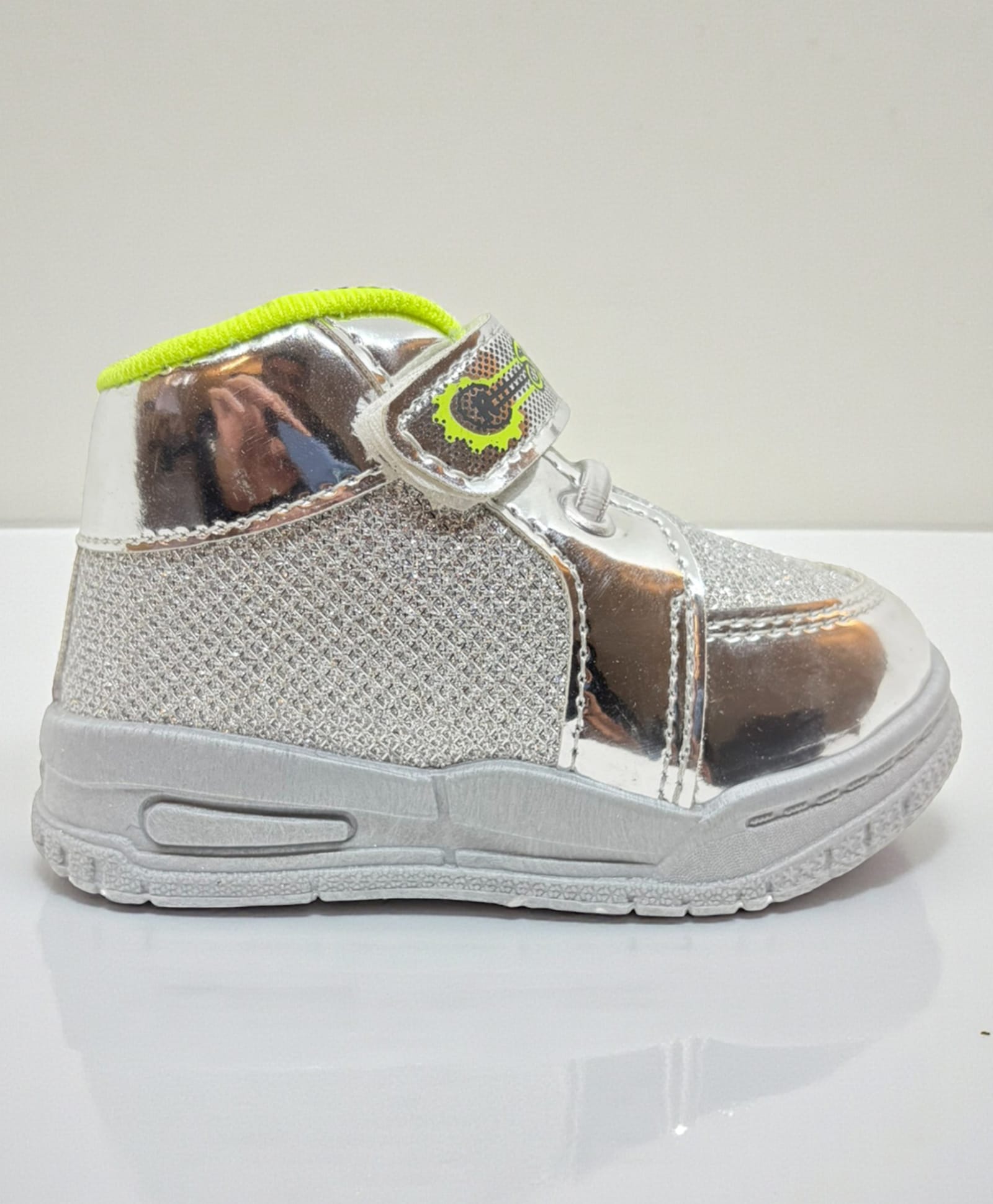 Lil Lollipop Glittered Velcro Closure Shoes - Silver-picture-27