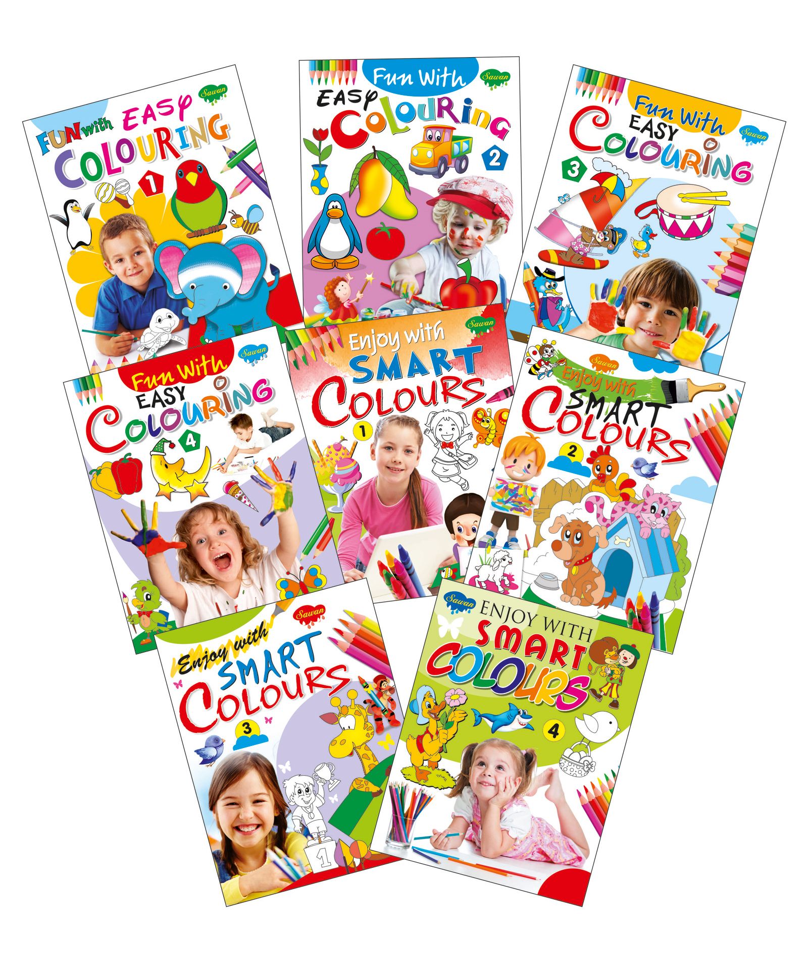 Sawan Colouring Book Set of 8 - English-image-39
