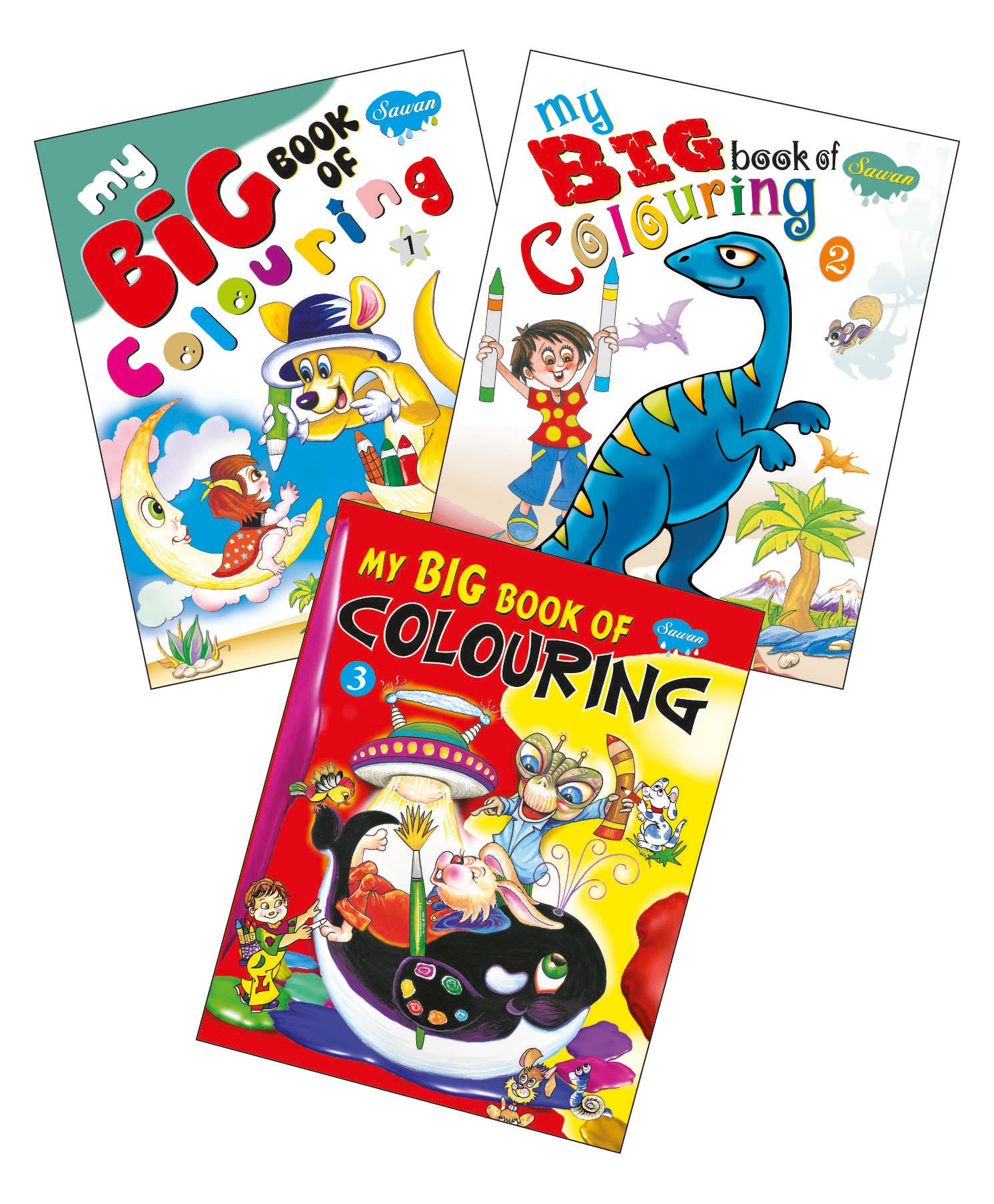 Sawan Colouring Book Set of 3 - English-image-43