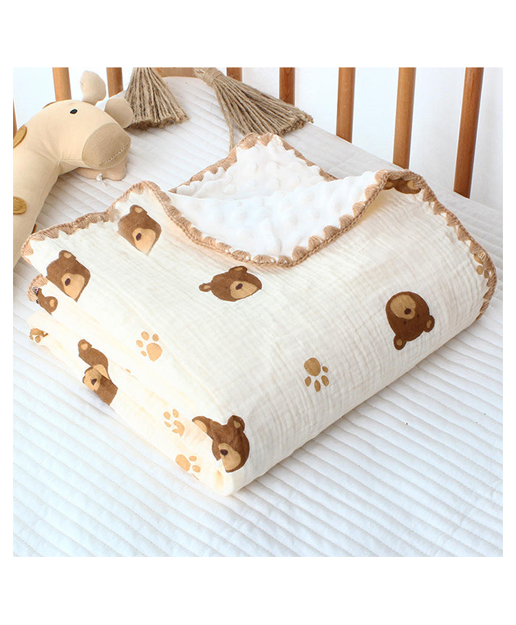TERI BERI Baby Soft Cotton Muslin Blanket Double Layer Dotted Swaddle & Receiving Blanket for Newborn & Toddler | Ultra-Soft, Breathable Fabric for All Seasons-image-39