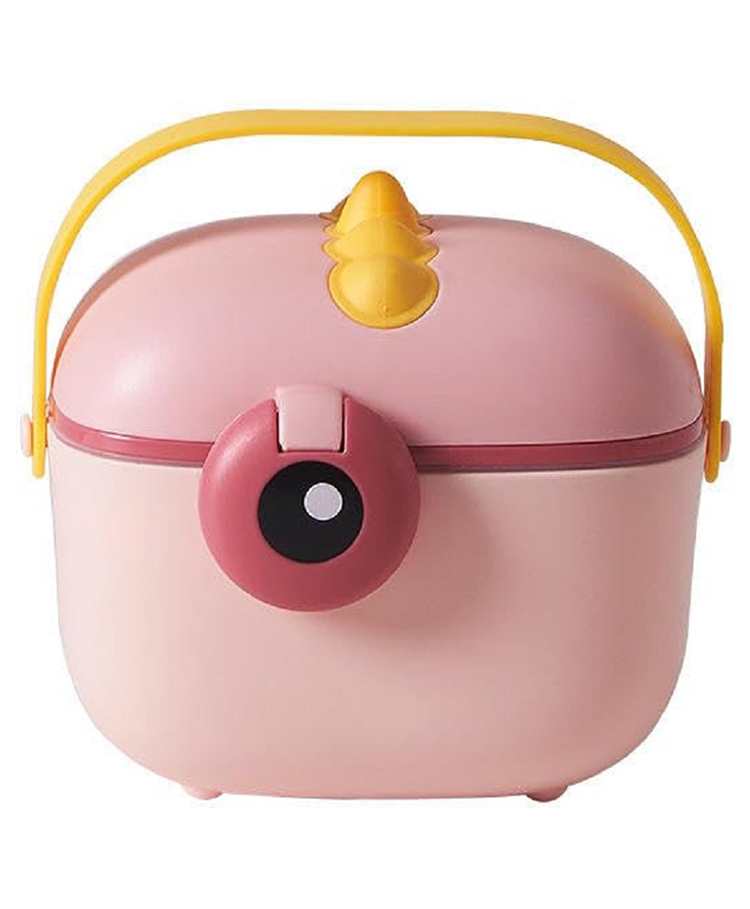 TERI BERI 400 ml Baby Formula Dispenser with Scoop & Leveller, Foodgrade Pp Double Layer Anti-Leak Milk Powder Dispenser Container (Pink)-image-11