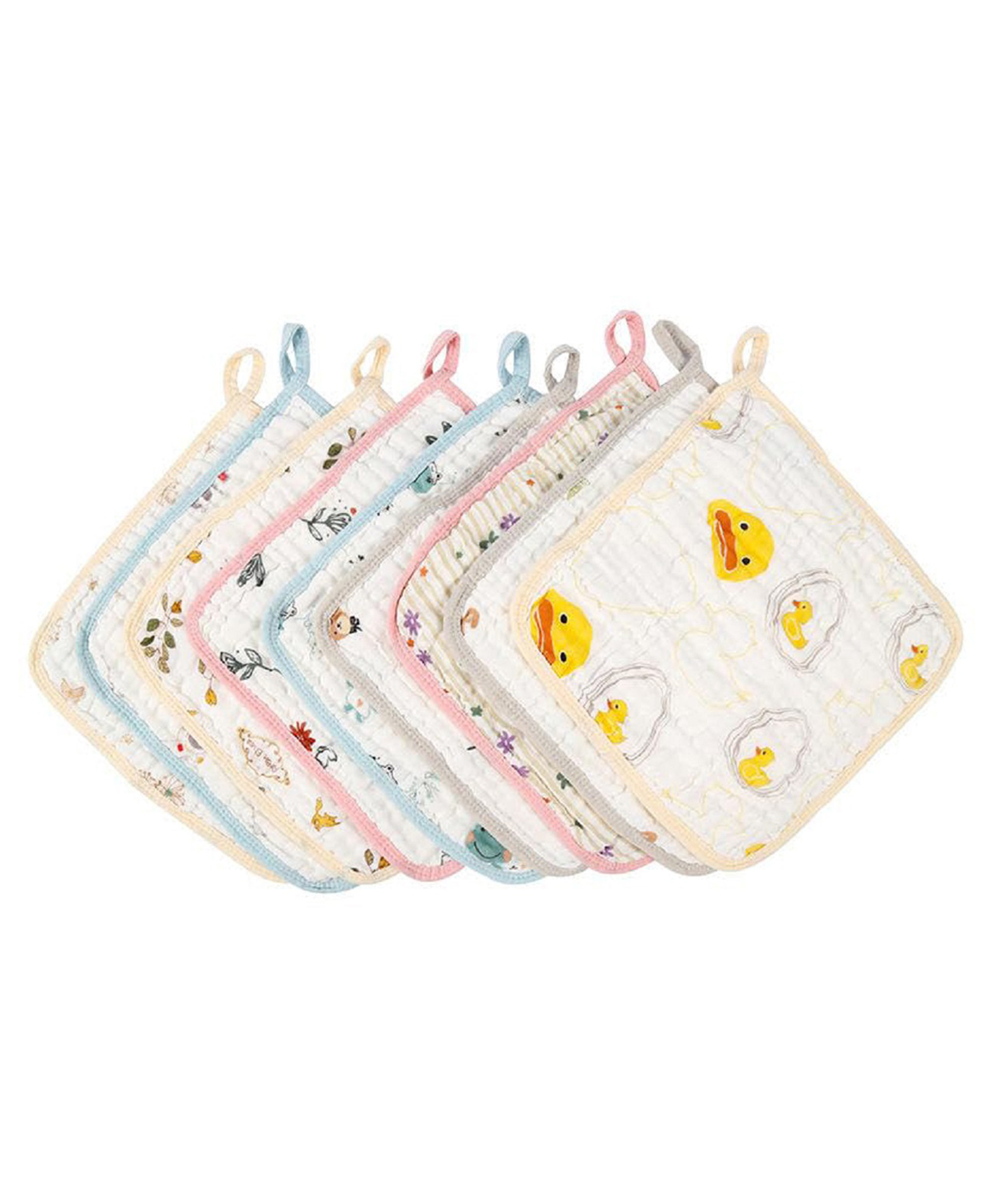 TERI BERI Premium Muslin Baby Washcloth Ultra Soft Organic Cotton Face Towel for Newborns & Toddlers | Gentle Bath, Face & Feeding Wipes | Quick Dry, Reusable Baby Muslin Washcloth-image-18