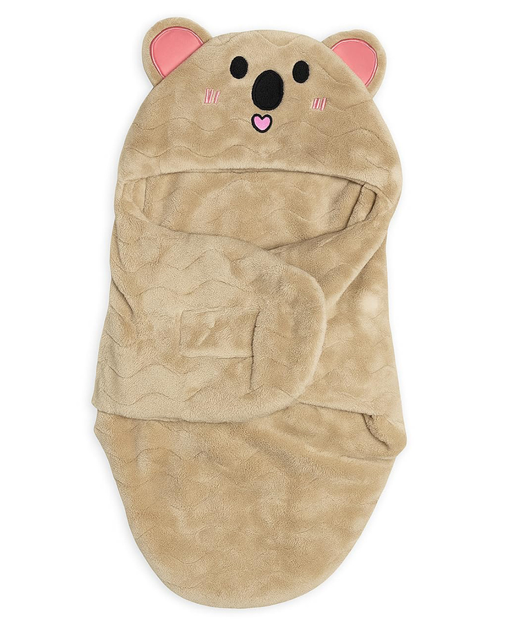 TERI BERI Baby Sleeping Bag with Hood | Soft Fleece Bear Swaddle Blanket for Infants & New Born Baby | Cozy, Warm & Breathable Wrapper Easy to Carry & Travel 0-6 Months-picture-29