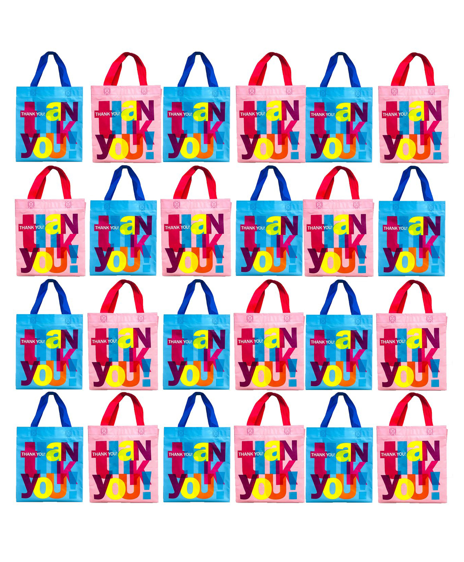 Asera Thank You Gifting Bags for Return Gifts for Kids, Multipurpose Reusable Gift Bag, Birthday Gifts Party Carry Bag (24 Pcs)