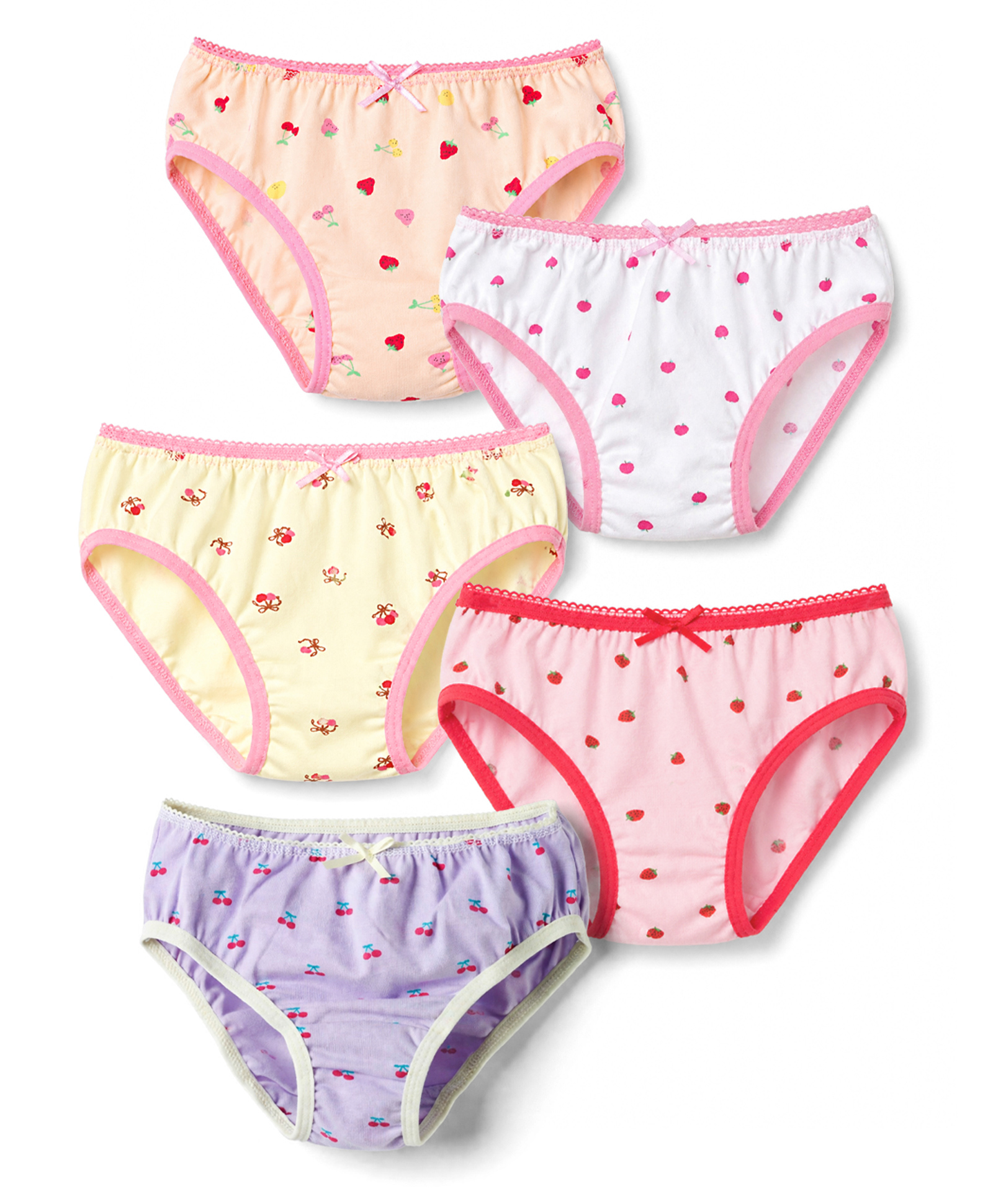 Bonfino Cotton Elastane Knit Printed Panties Pack of 5 - Multicolor-image-21