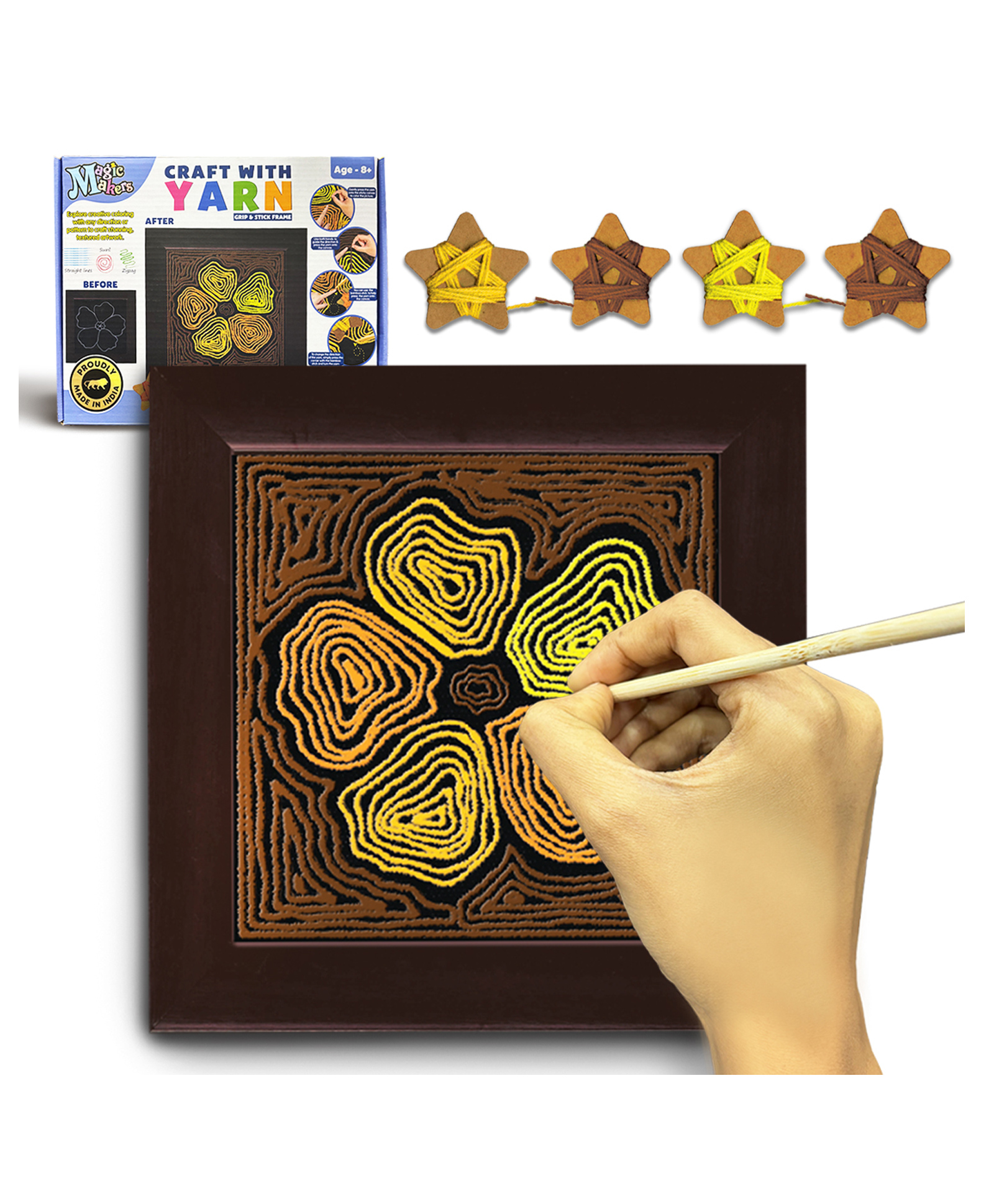 Wembley Toys Sewing Kit DIY Art & Craft Embroidery Cross Stitch Accessories - Multicolor-image-13