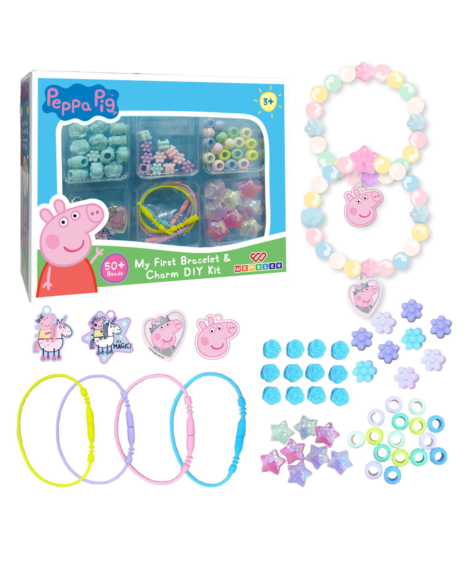 Wembley Toys Bracelet Making Peppa Pig Themed DIY Kit - Multicolor-picture-23