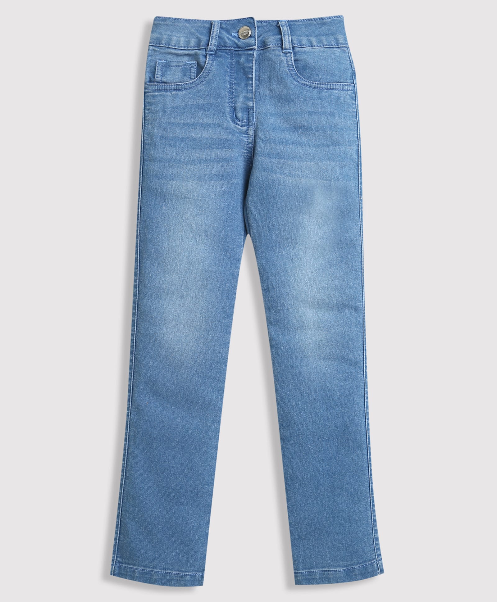 Tiny Girl Cotton Woven Mild Washed Jeans - Blue-picture-25
