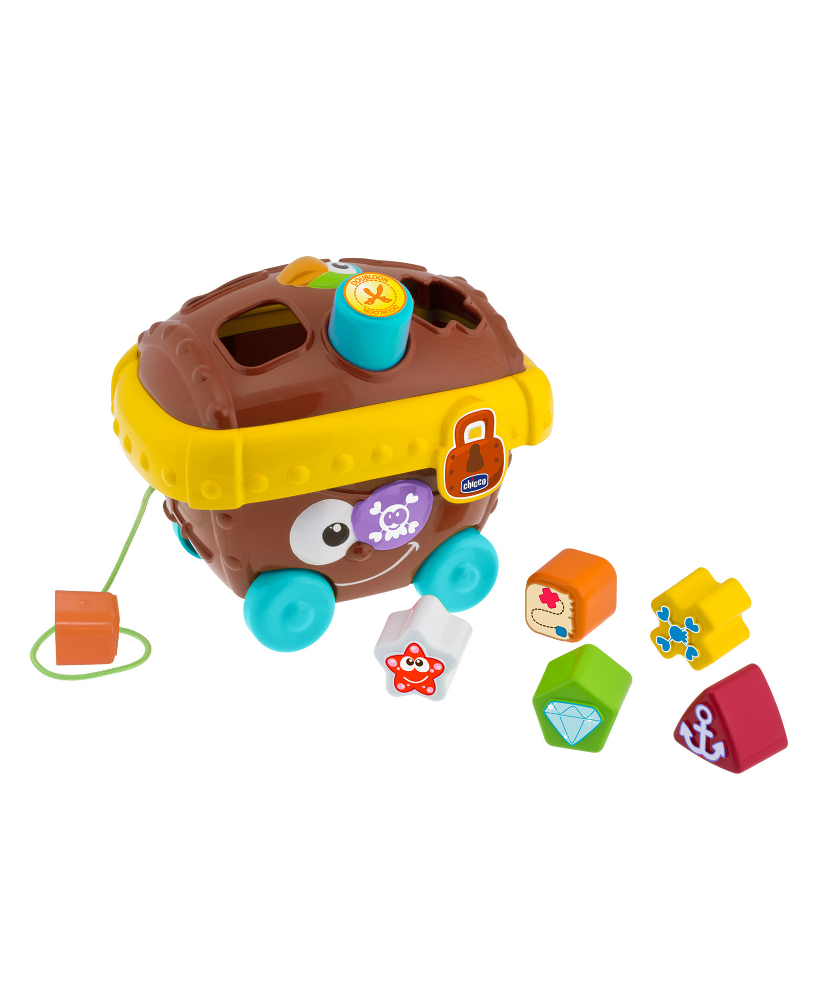 Chicco Pirates Treasure Chest Shape Sorter Toy For Kids - Multicolor-image-22