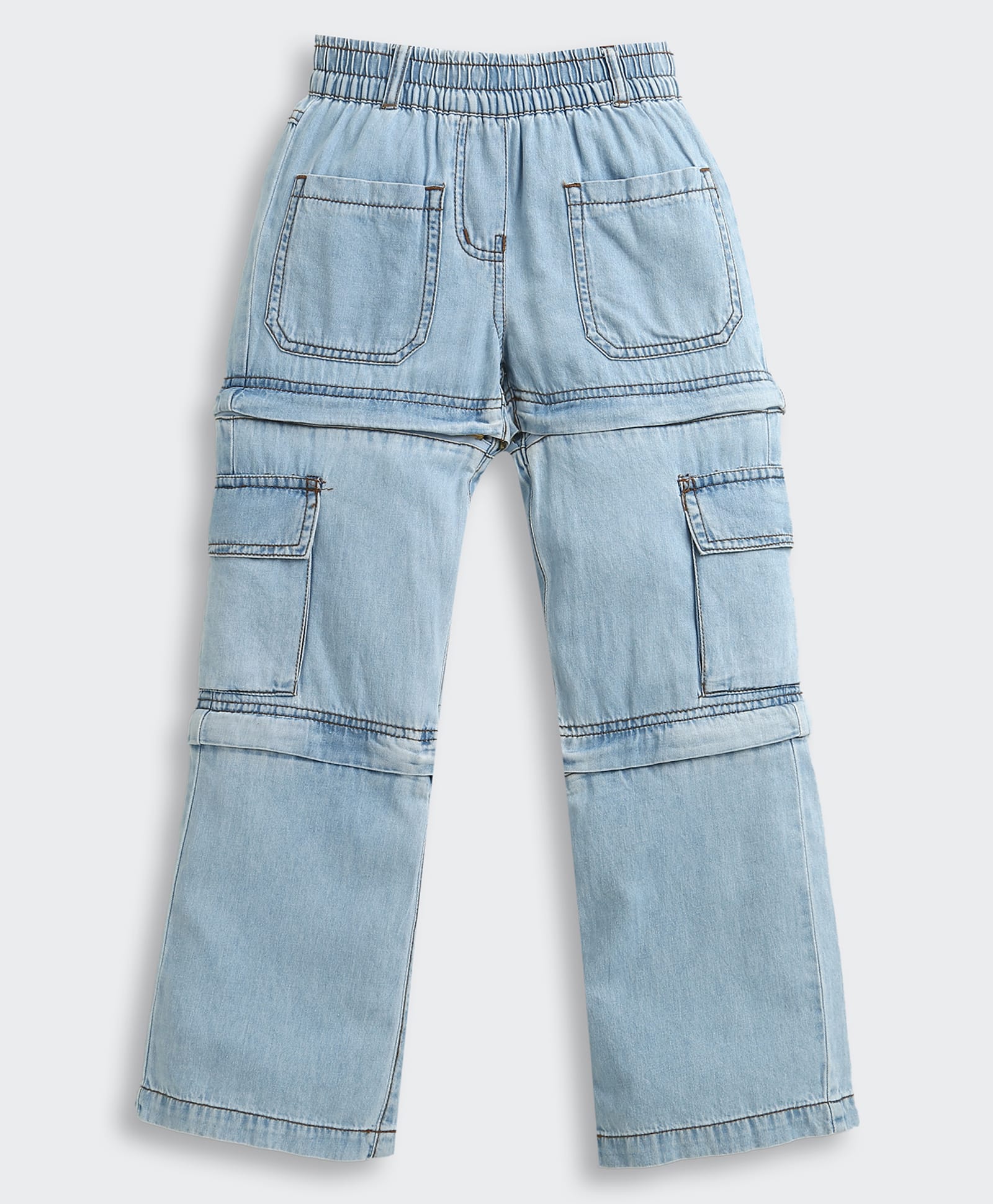 Tiny Girl Denim Woven Washed Jeans - Light Blue-picture-26