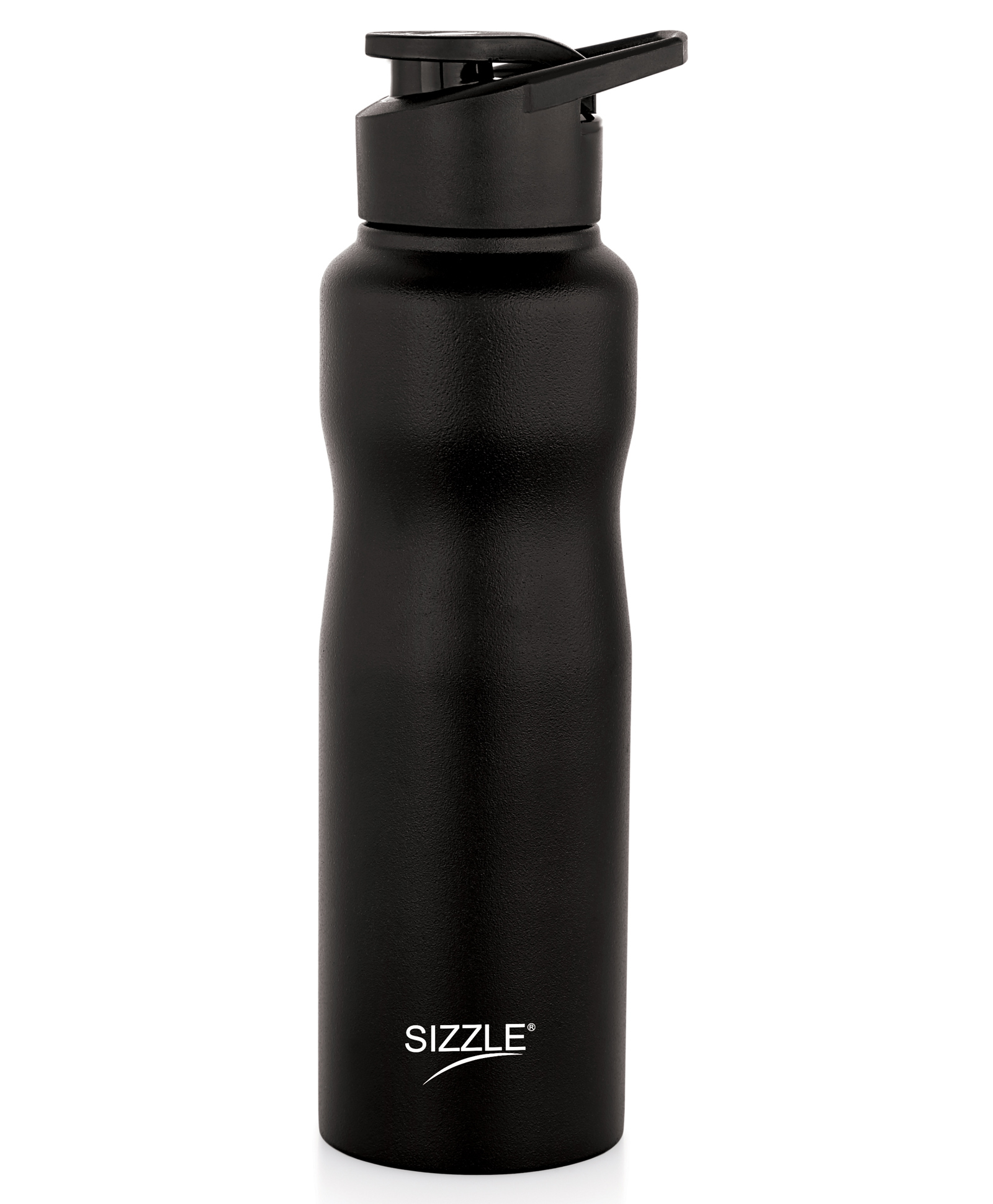 Sizzle Orbit Stainless Steel Sports Water Bottle 750 ml | Single Wall, Leak Proof Flip Top Lid, Light Weight, BPA Free | For School, Office, Gym, Travelling | Black-picture-15
