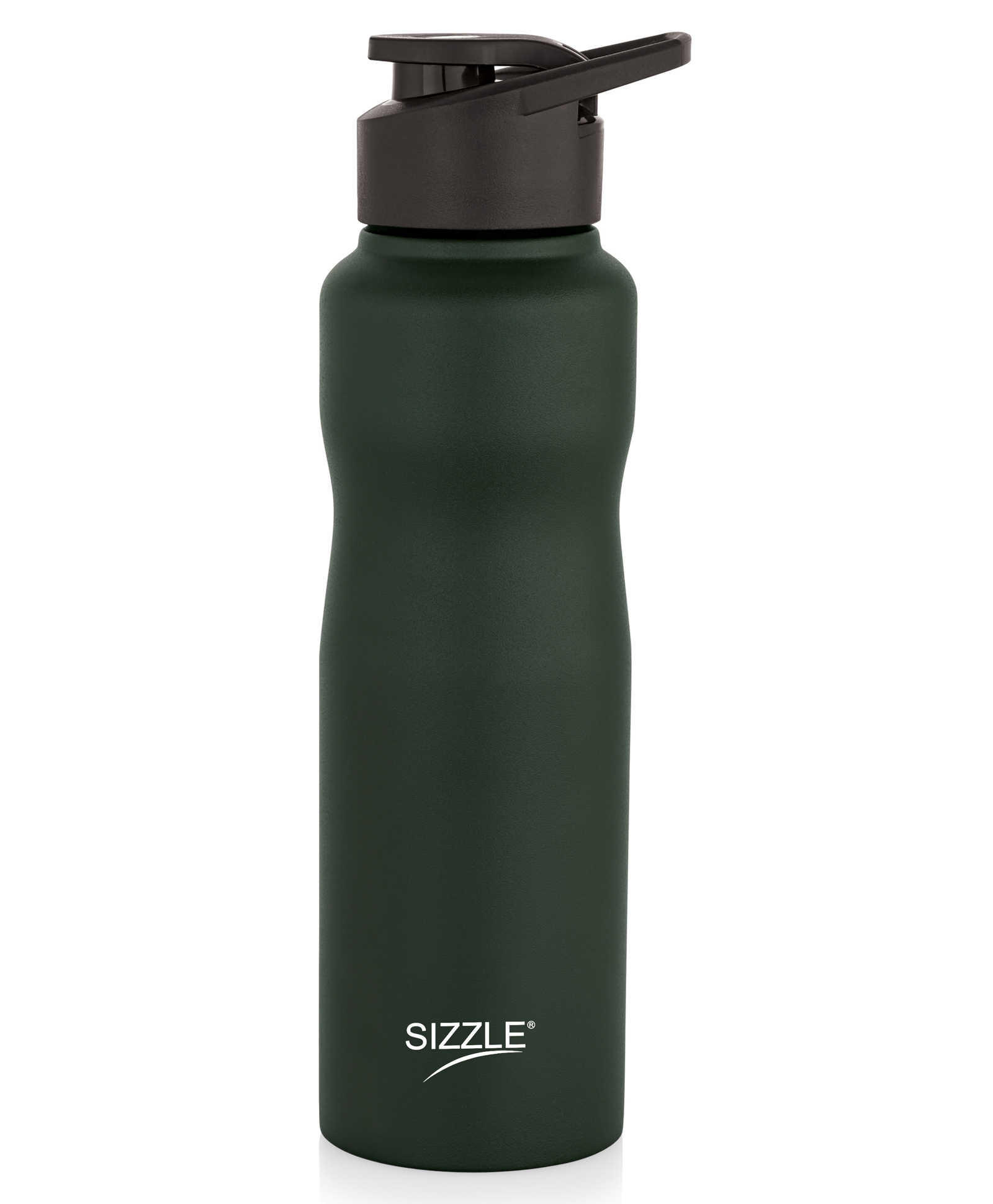Sizzle Orbit Stainless Steel Sports Water Bottle 750 ml | Single Wall, Leak Proof Flip Top Lid, Light Weight, BPA Free | For School, Office, Gym, Travelling | Dark Green-image-40