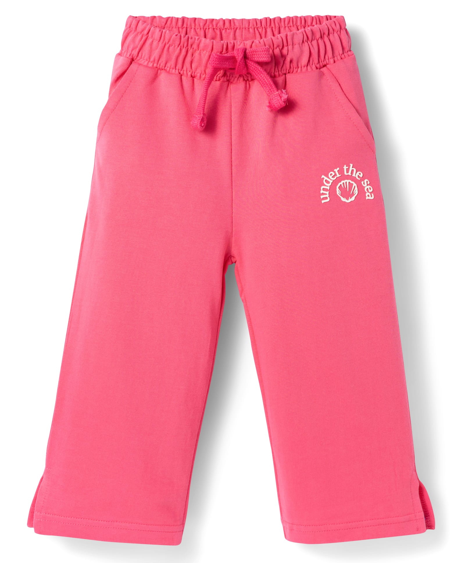 kookie kids india Kookie Kids Looper Knit Full Length Lounge Pant With Under the Sea Print - Fuchsia-picture-25