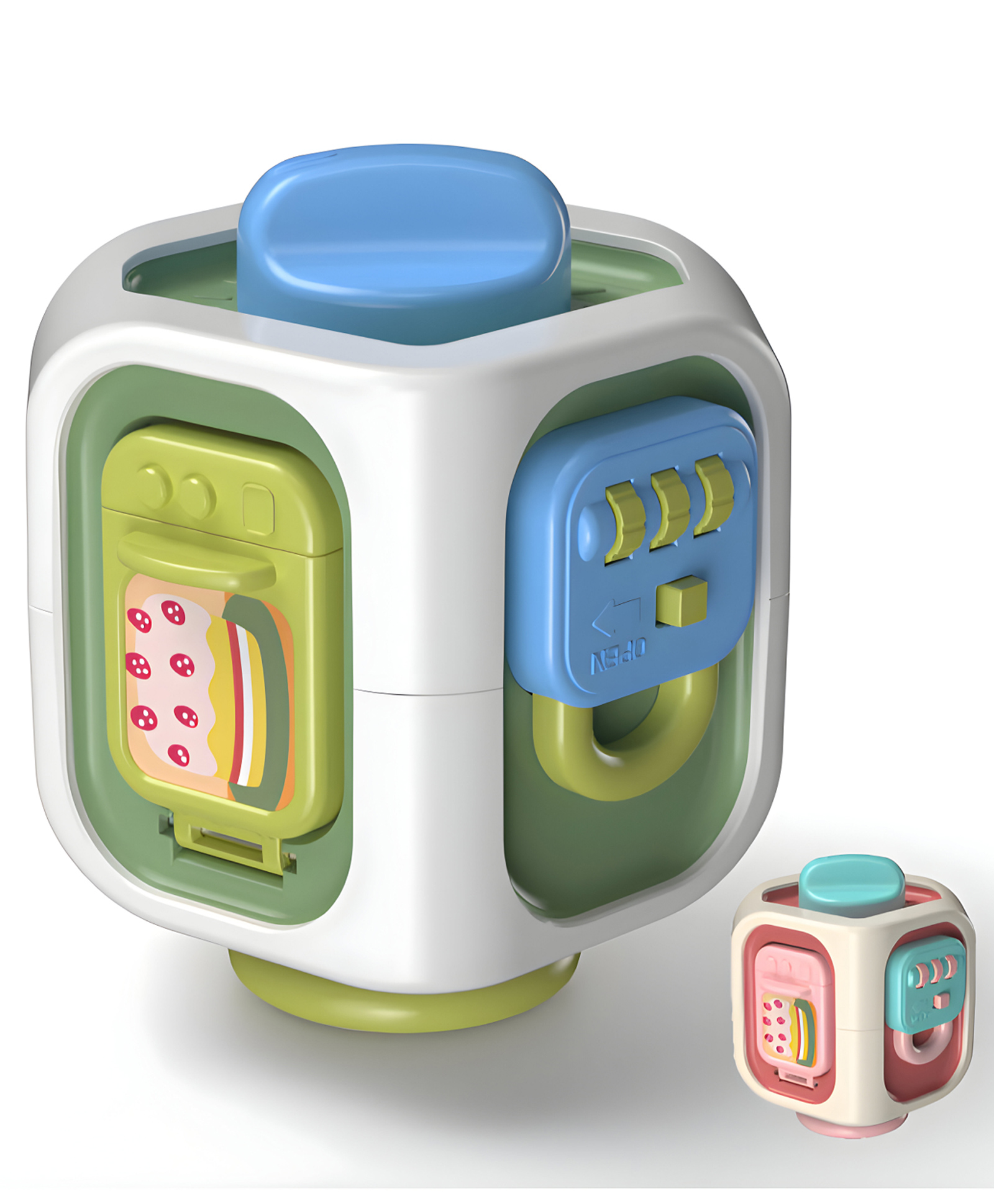 NEGOCIO 6 in 1 Busy Cube Fidget Toys Montessori Sensory Toys for Toddlers- Pack of 1-picture-23