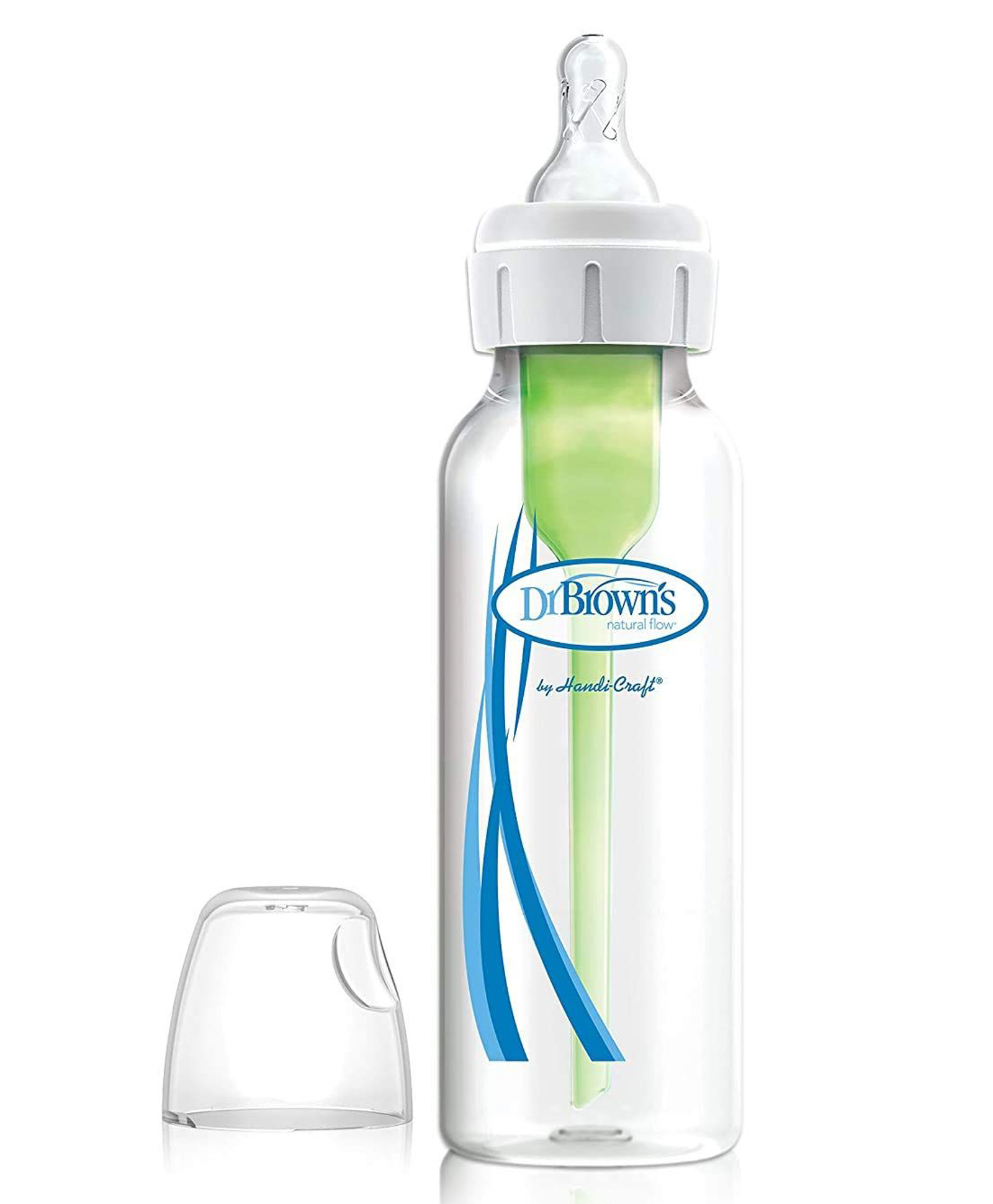 dr. brown's Dr.Brown's Option+ Narrow Neck Anti-Colic Glass Feeding Bottle - 250 ml-picture-22