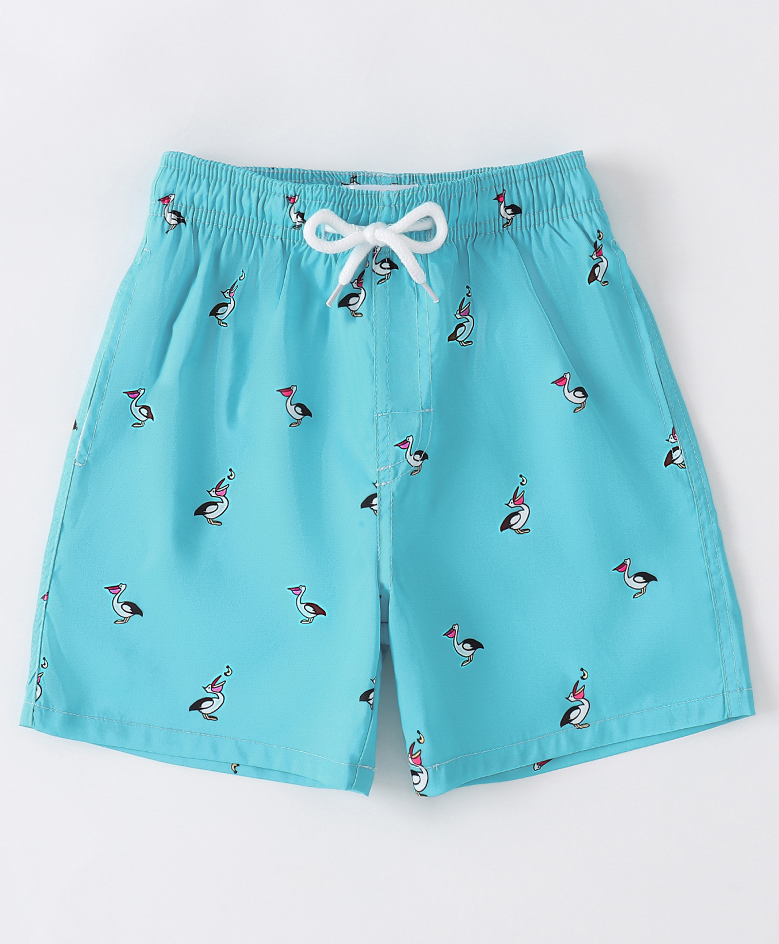 Mark & Mia Swan Printed Swimming Trunk - Light Blue-image-16