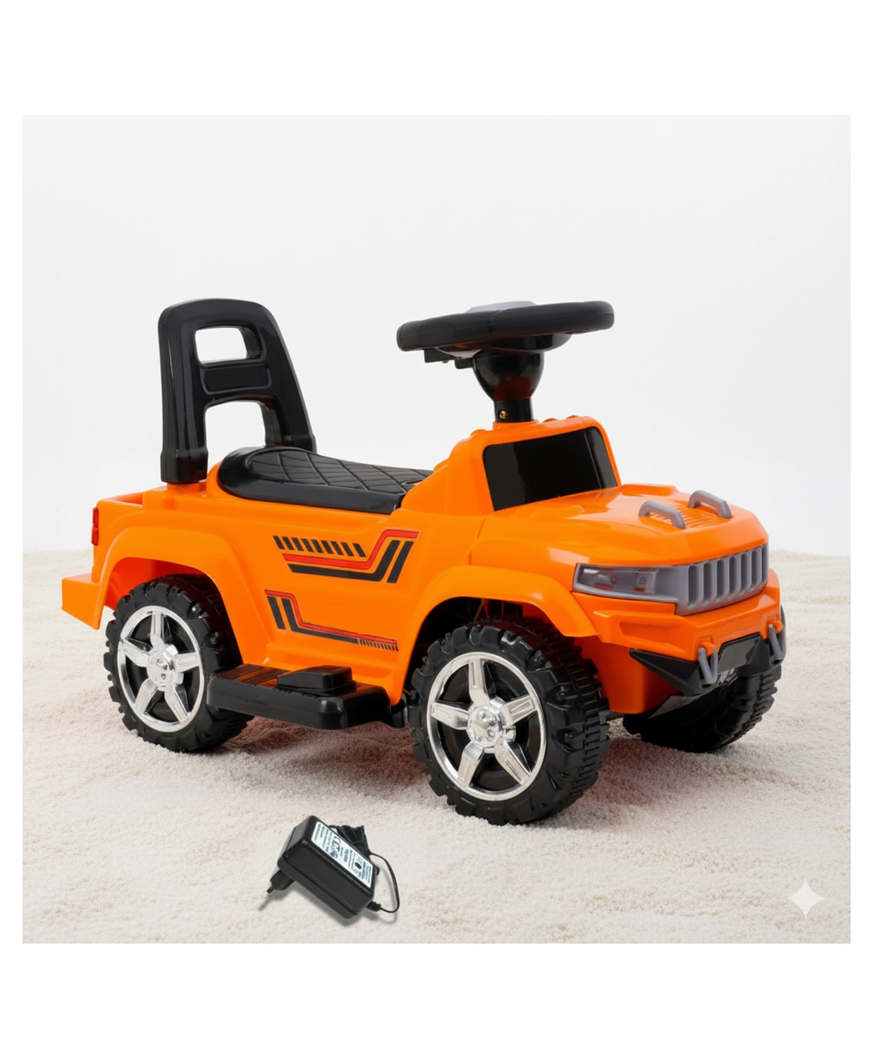 Joyride H-Force Titan 2-7 Years 12V Rechargable Electric Car with Music System ORANGE-picture-3