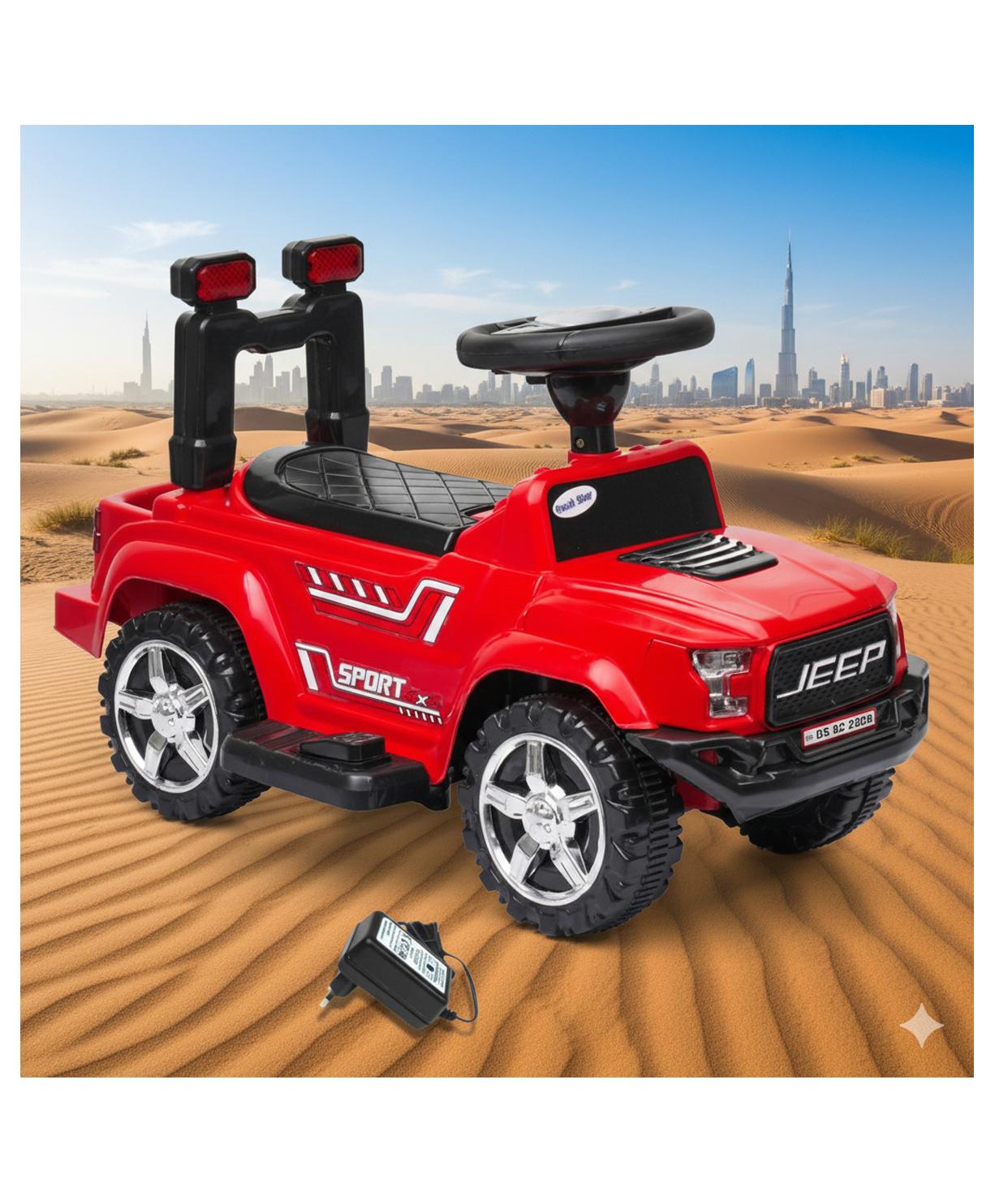 Joyride Vroom Jeep Rechargeable 2-7 Years Kids' SUV Toy Car RED-picture-31