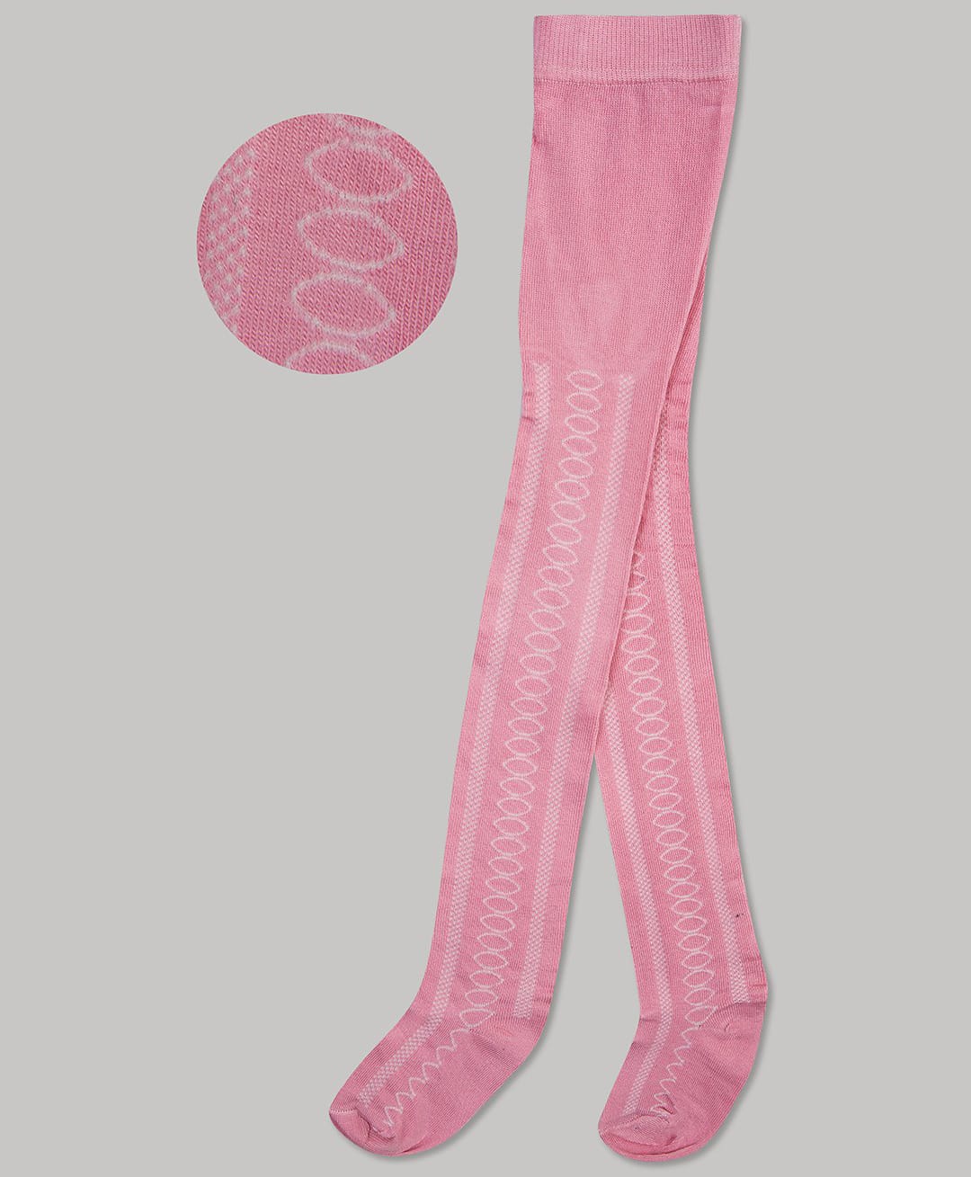 The Sandbox Clothing Co Cotton Knit Abstract Designed Stockings - Pink-picture-22