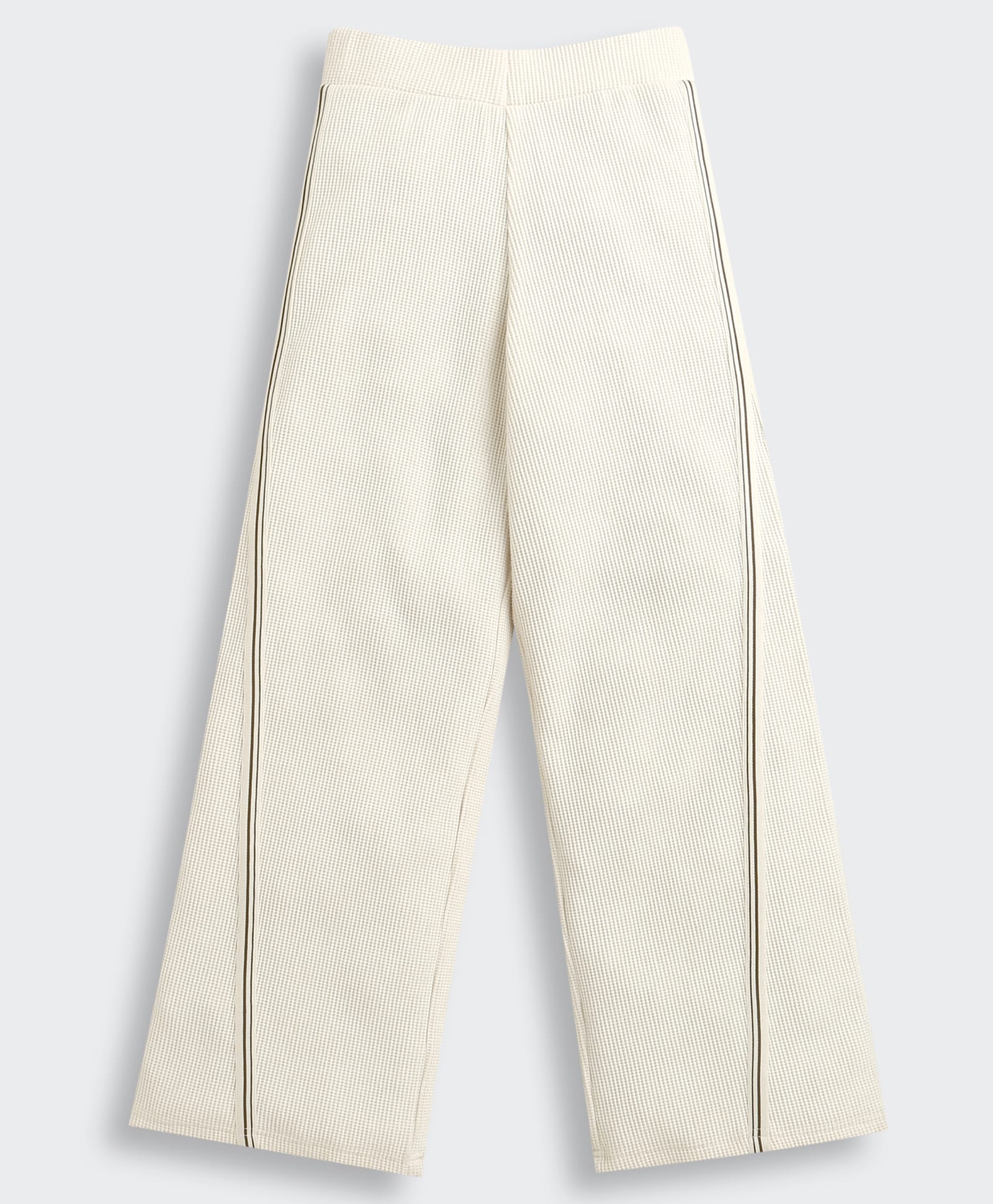 Tiny Girl Cotton Woven Side Tape Detailed Trousers - Off White-picture-19