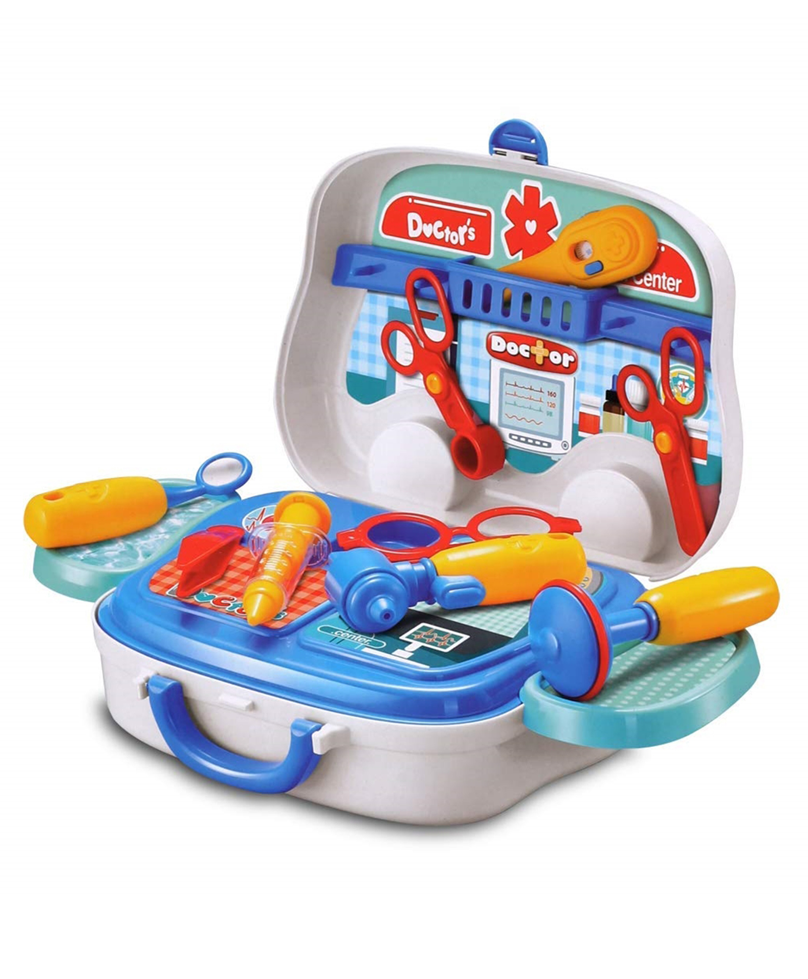 Muren Doctor Set with Portable Briefcase Pretend Play Toy Medical Center Set for Toddler Boys Girls Birthday Gift-Color May Vary-picture-49