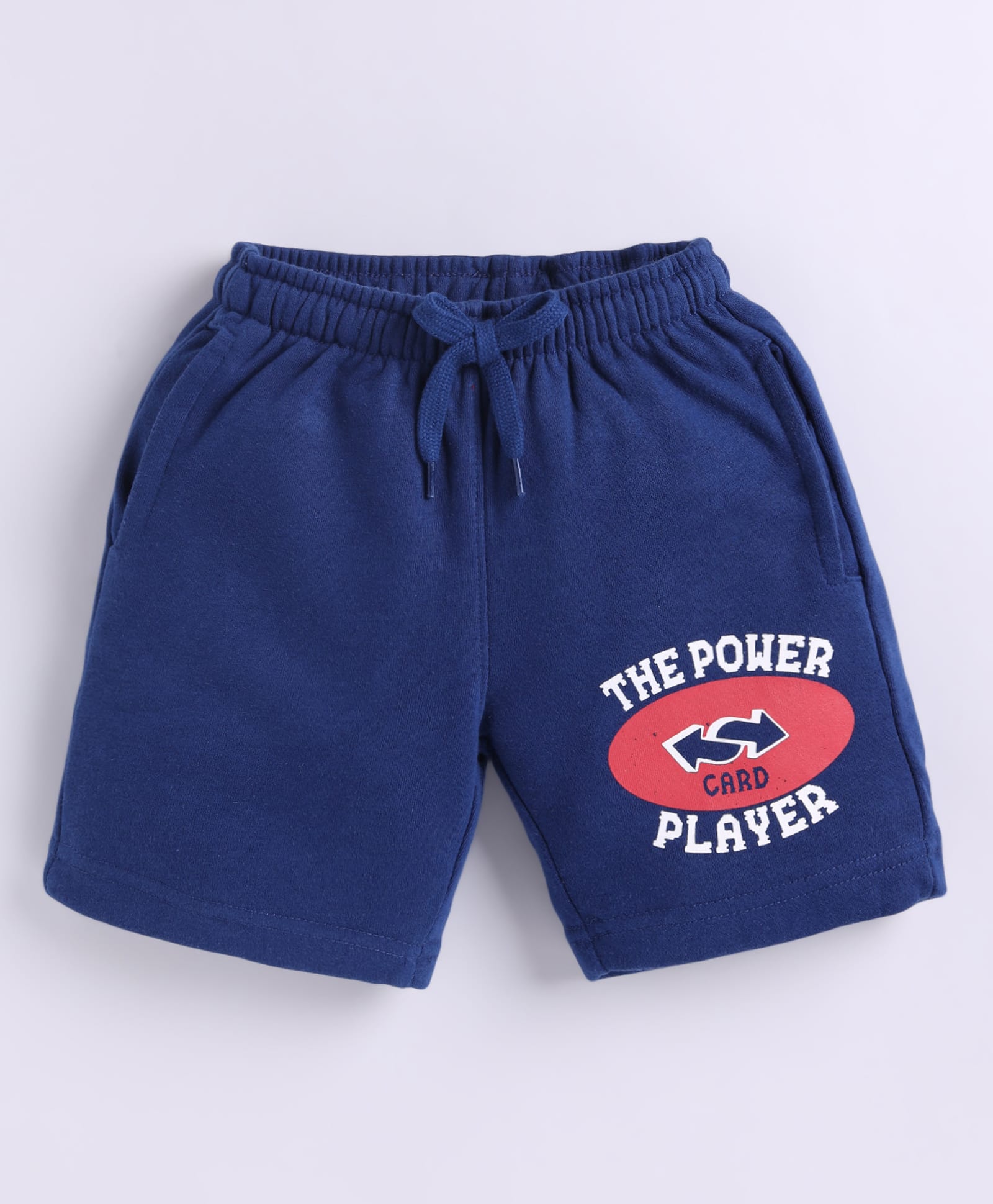 Parrot Crow Cotton Knit The Power Player Text Printed Shorts - Royal Blue-picture-26