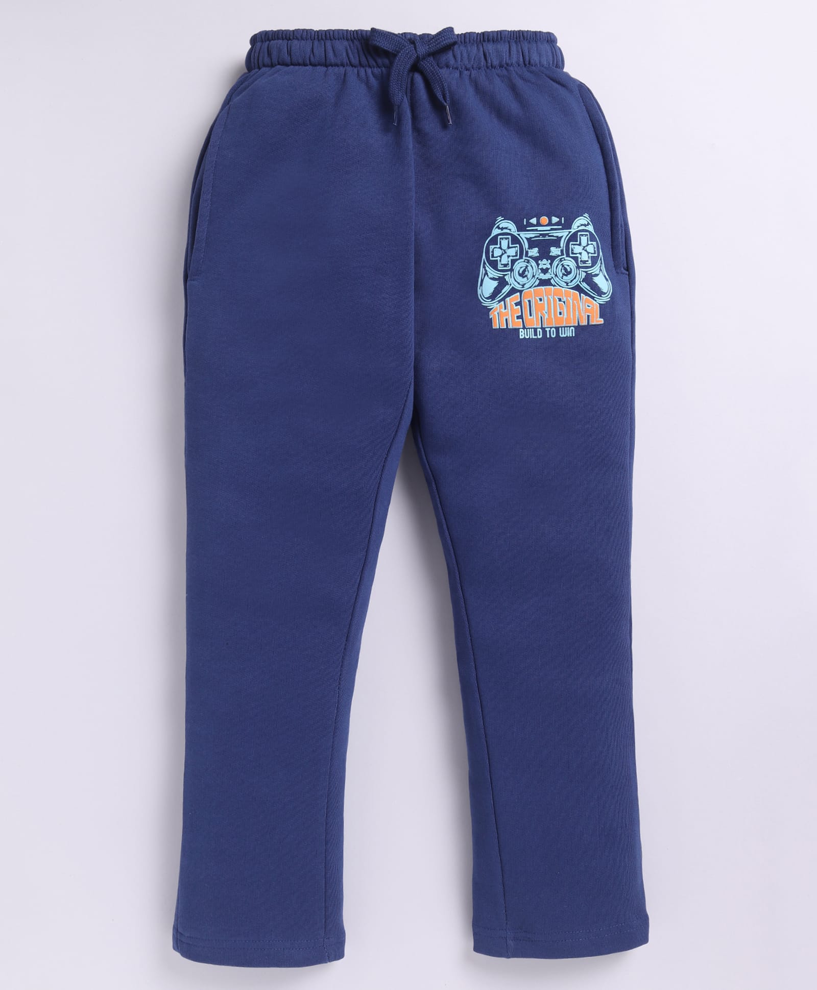 Parrot Crow Cotton Knit The Original Text Printed Joggers - Royal Blue-picture-13