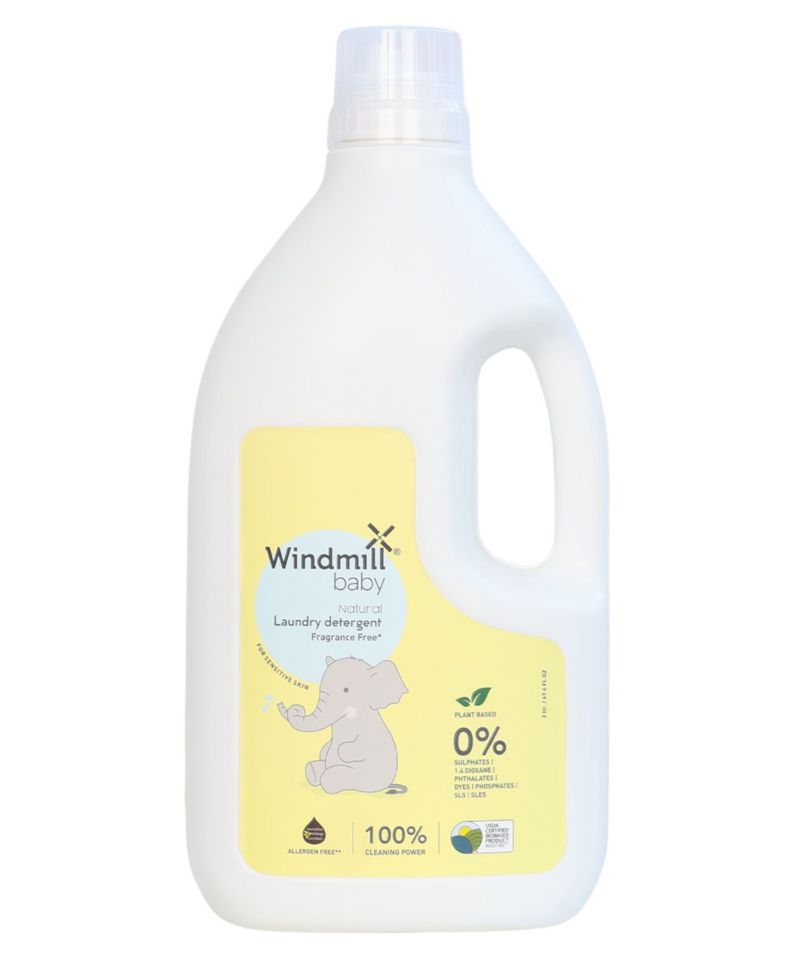Windmill Baby Natural Fragrance Free Laundry Detergent Liquid - 2000 ml