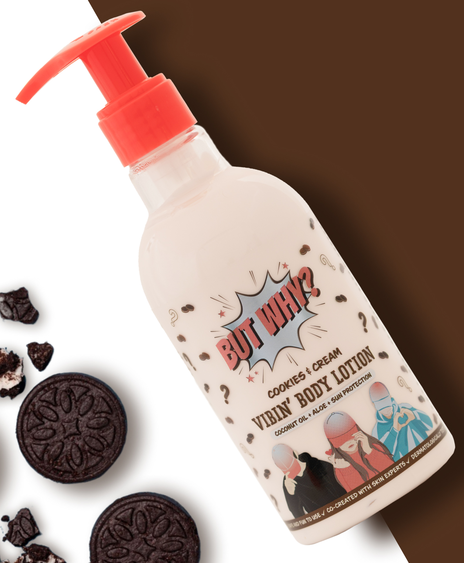 ButWhy Kids Cookies & Cream Vibin' Body Lotion with SPF Infused with Cocoa, Aloe & Coconut Oil - 250ml (Pack of 1)-image-36