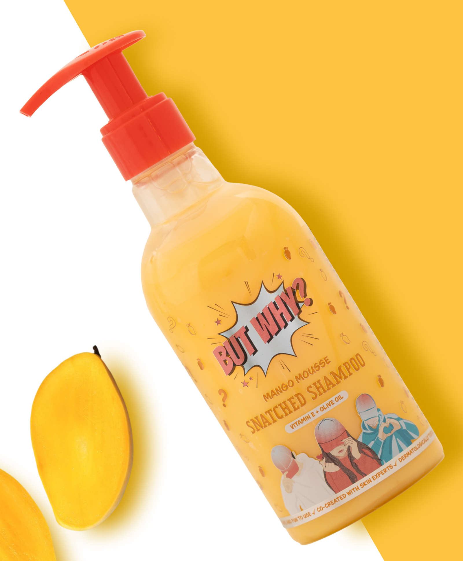 ButWhy Kids Mango Mousse Snatched Shampoo enriched with Mango Butter, Aloe-vera & Olive Oil - 250 ml (Pack of 1)-picture-12