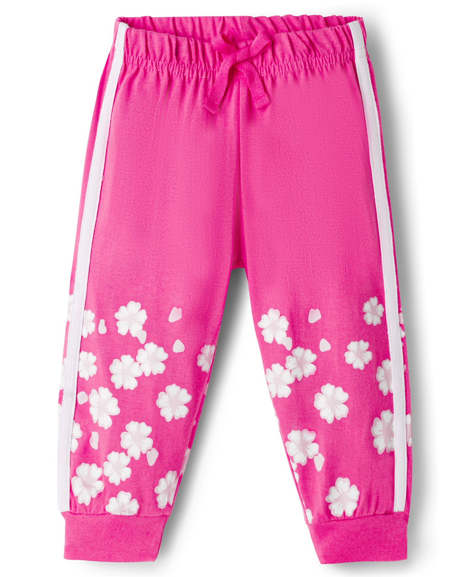 Doodle Poodle 100% Cotton Knit Full Length Floral Printed Lounge Pant - Dark Pink-picture-25