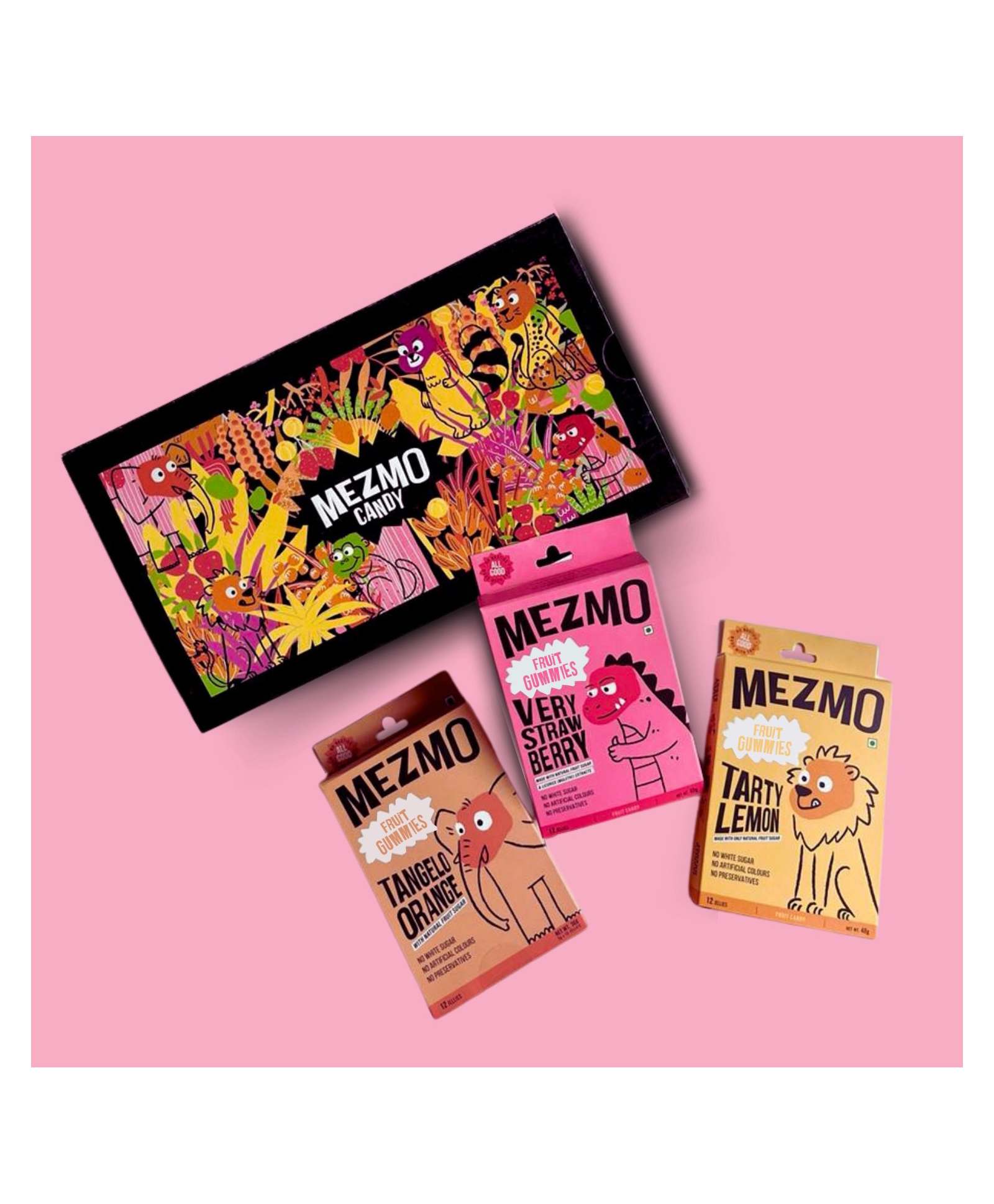 Mezmo Black Gift box (3 Boxes of soft candies)-image-1