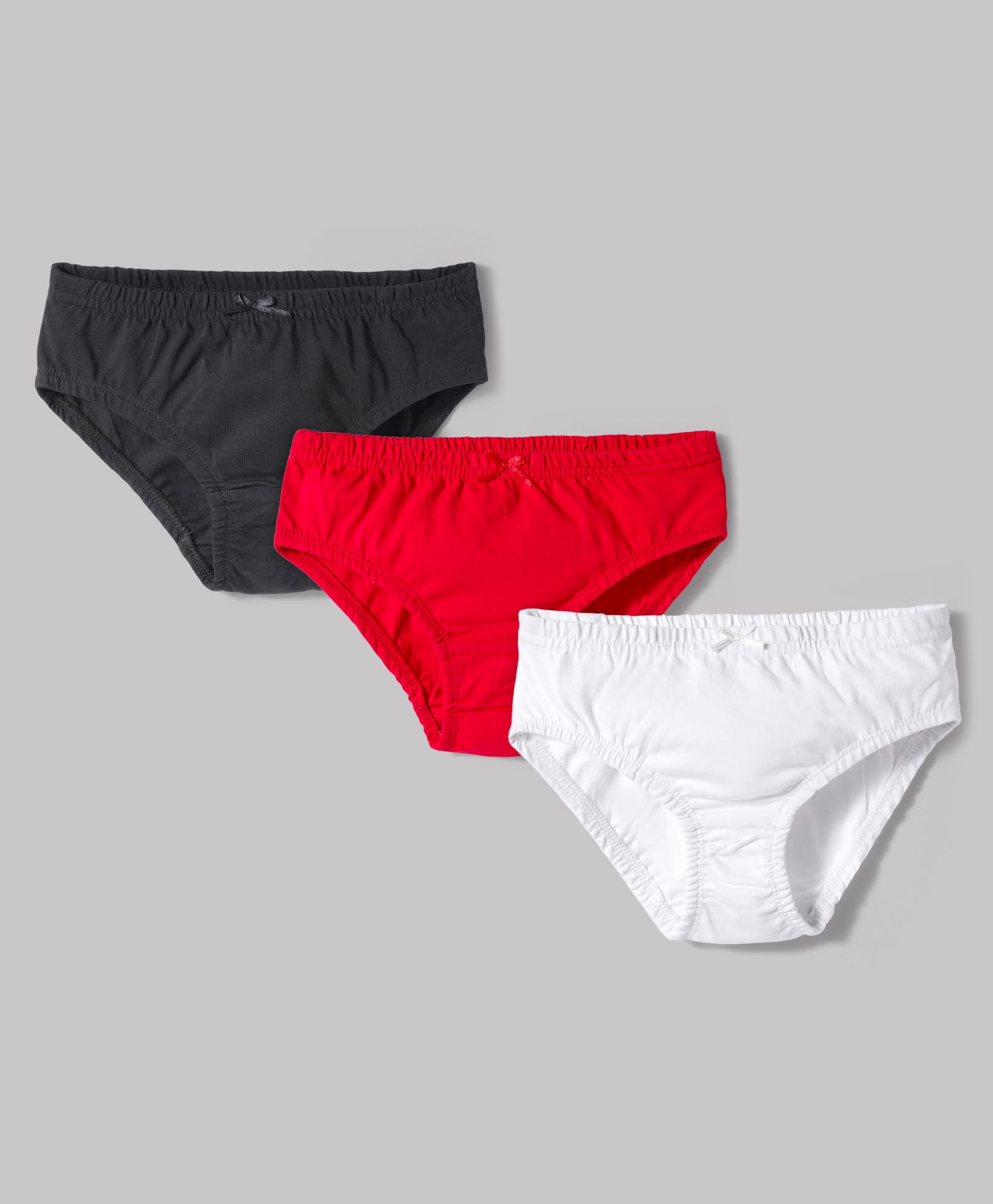 kookie kids india Kookie Kids Single Jersey Knit Solid Colour Panties Pack of 3 - Red Black & White-picture-28