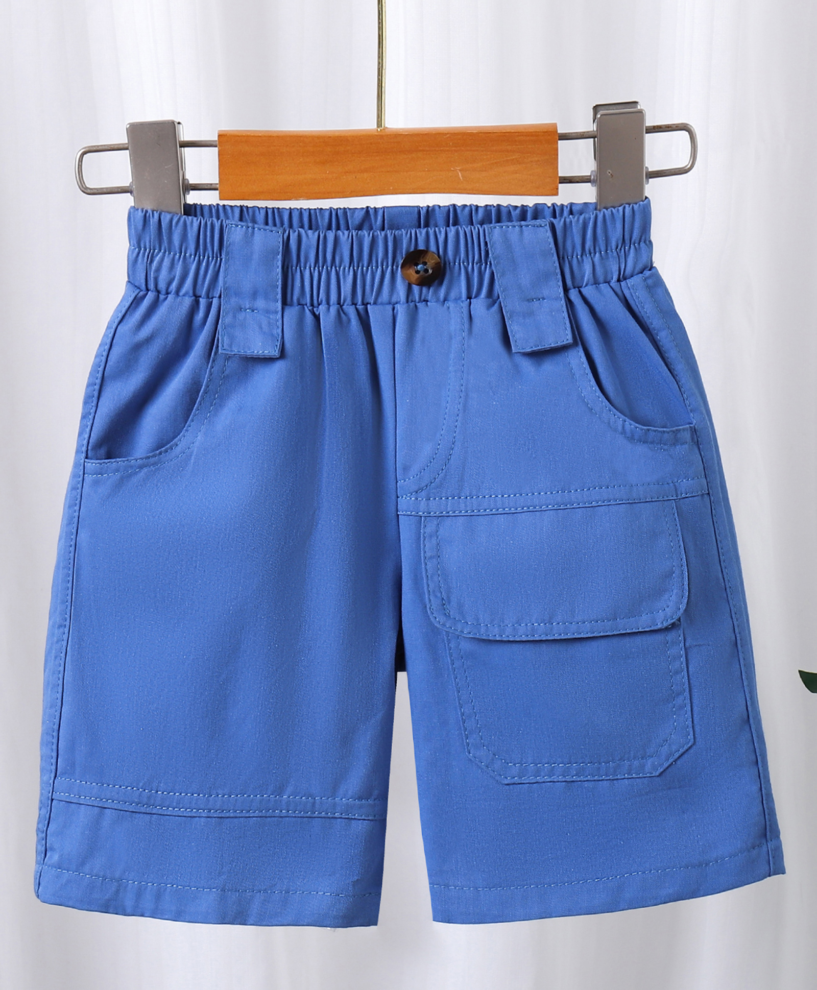 Mark & Mia Cotton Solid Color Shorts - Blue-image-11