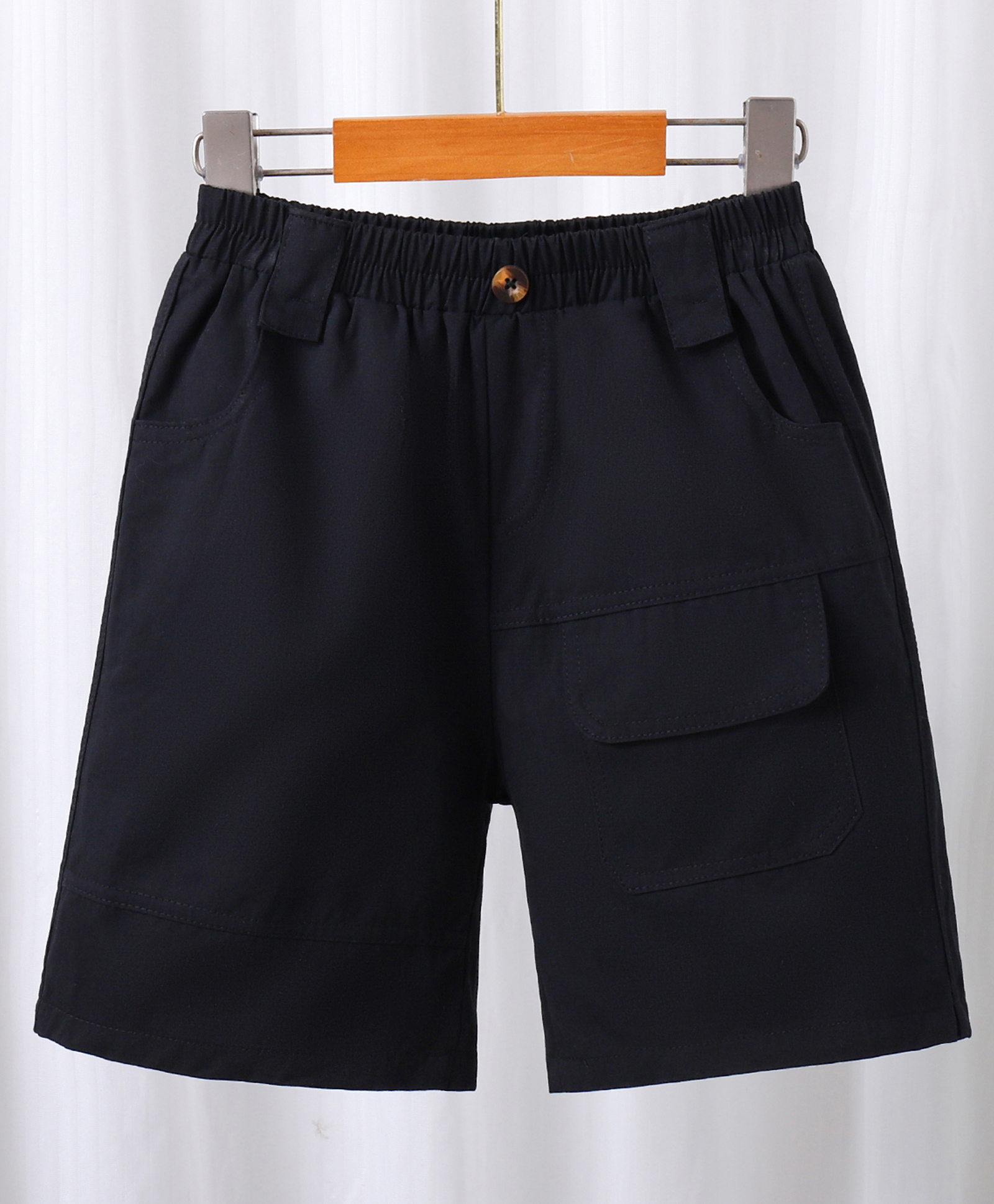 Mark & Mia Cotton Solid Color Shorts - Black-picture-17